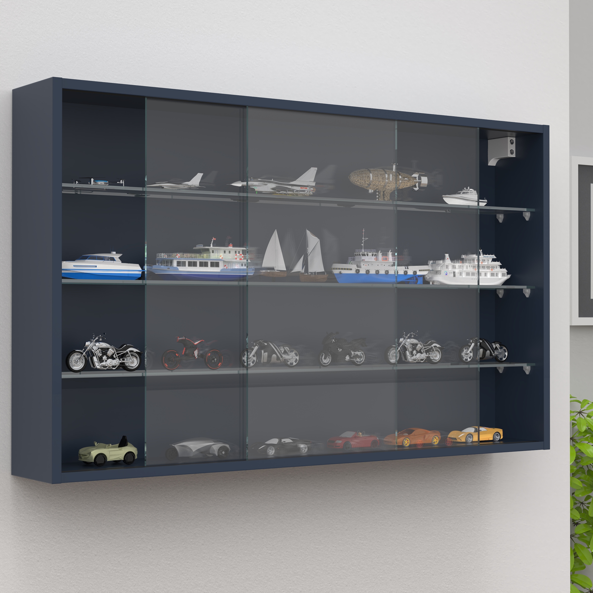 VCM Wandregal »Hängevitrine Wandvitrine Sammel Deko Drivalo XL«