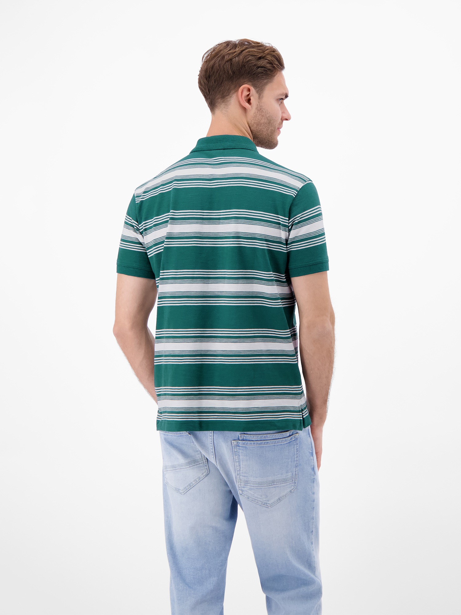 LERROS Poloshirt »Gestreiftes Poloshirt aus 100% Baumwolle«