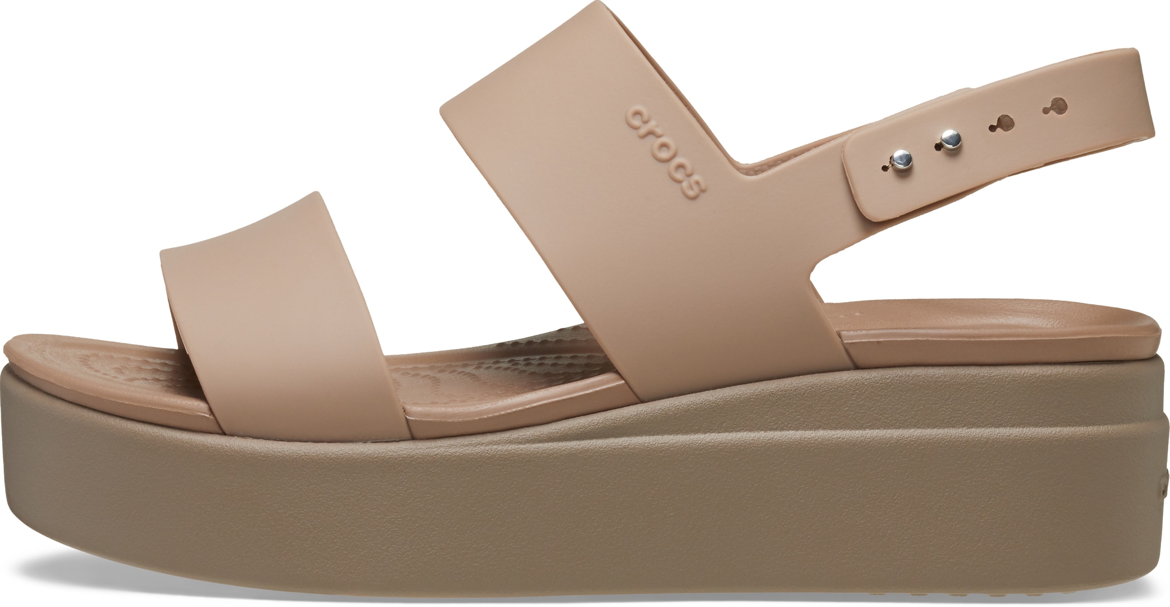 Crocs Keilsandalette »Brooklyn Low Wedge«, Sommerschuh, Sandale, Keilabsatz, mit modischer Plateausohle