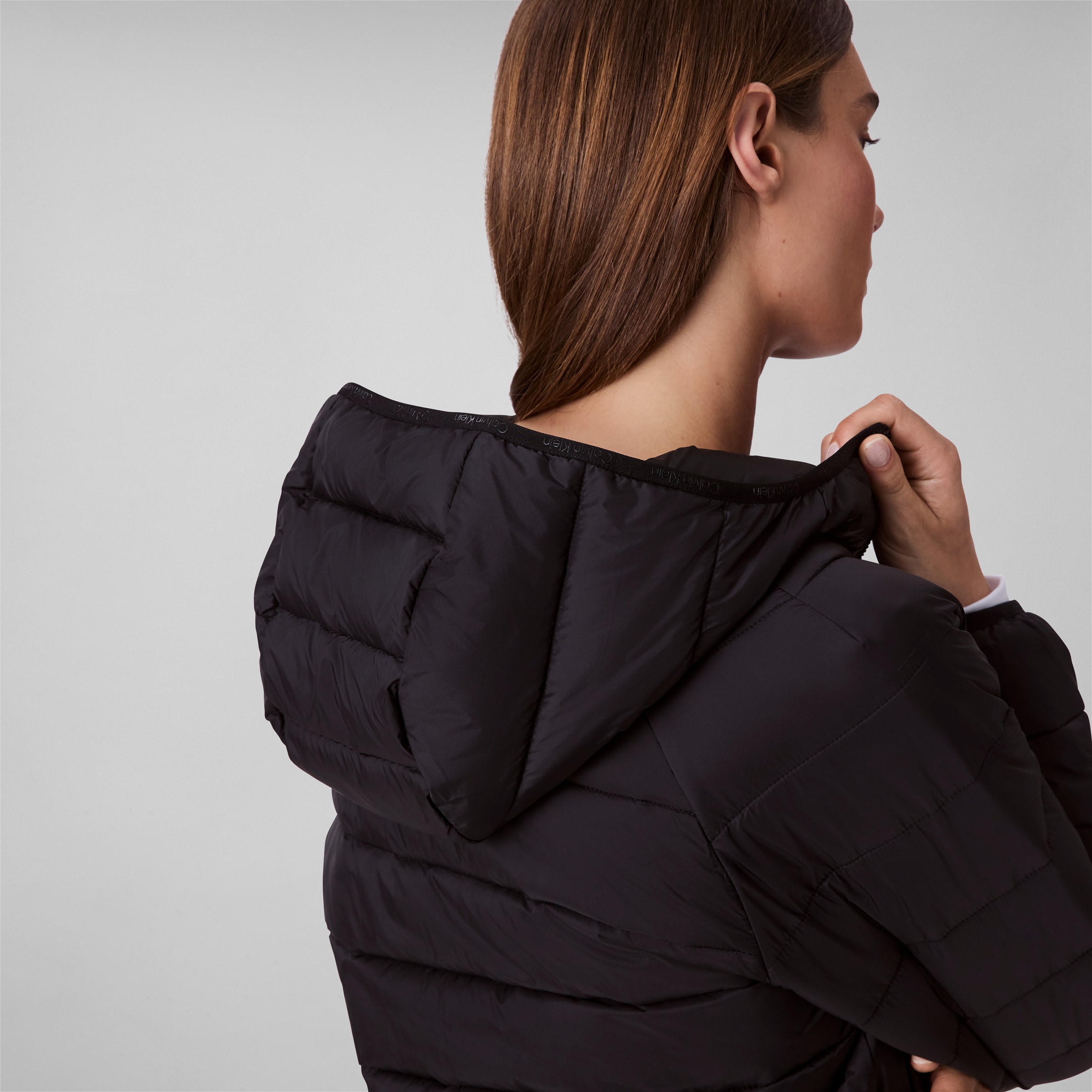 Calvin Klein Jeans Steppjacke »LGHTWGHT QLTD JCKT P«, mit Kapuze, Mit Rundhalsausschnitt
