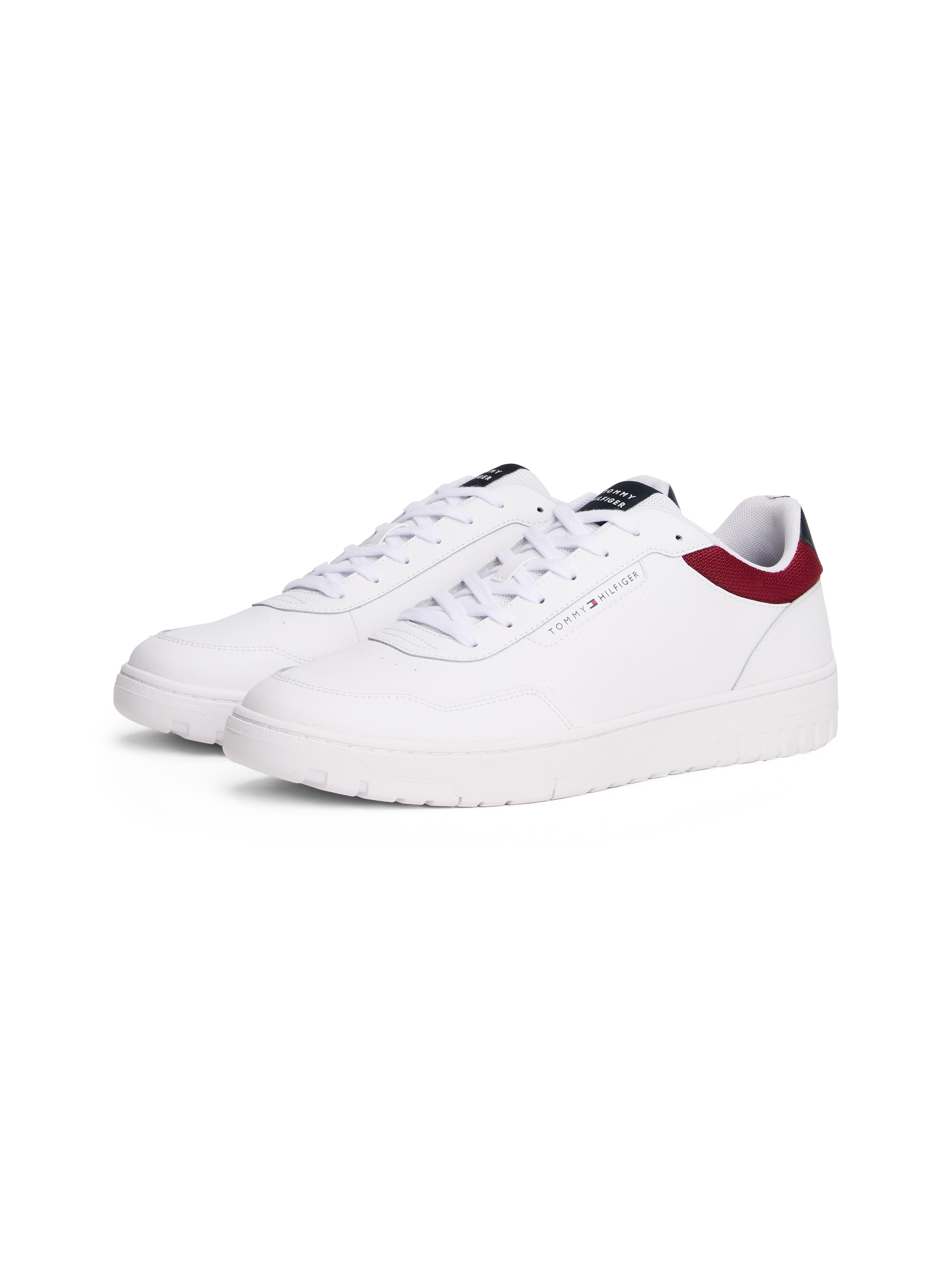 Tommy Hilfiger Sneaker "TH BASKET CORE LTH", Freizeitschuh, Halbschuh, Schn günstig online kaufen