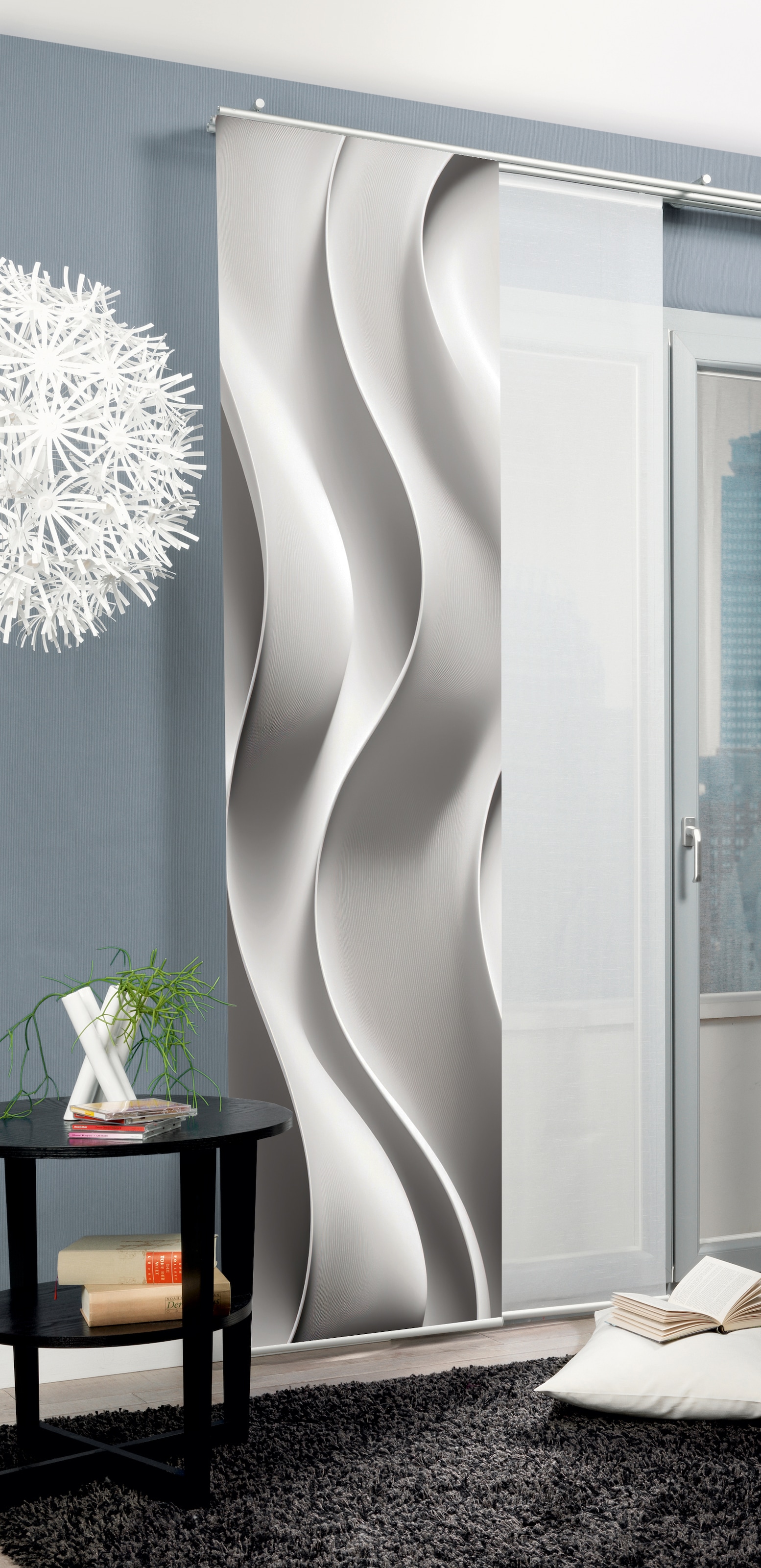 HOME WOHNIDEEN Schiebegardine "JAIR" Paneelwagen 1 Stk. tlg. SCHIEBEVORHANG günstig online kaufen