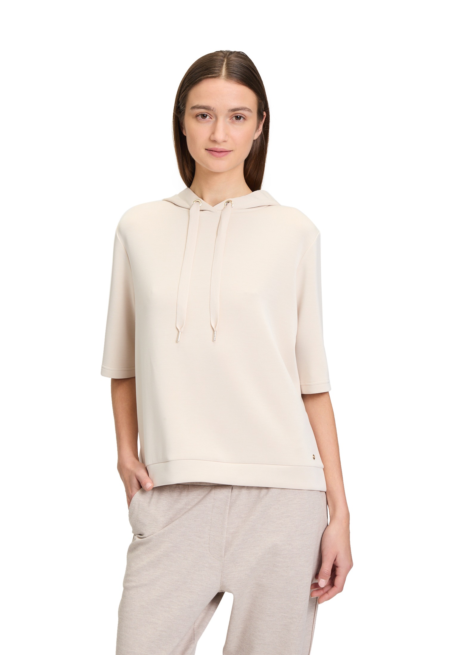 Betty&Co Kurzarmshirt "Damen mit Kapuze", 1 Stk. günstig online kaufen