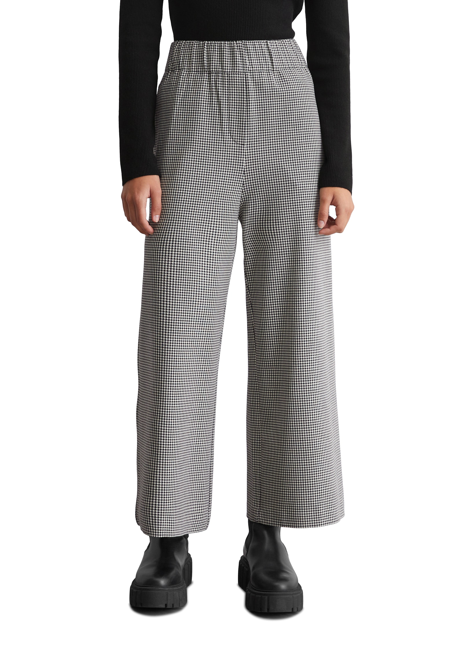 Marc OPolo DENIM Culotte, mit stylischem Pepita-Muster