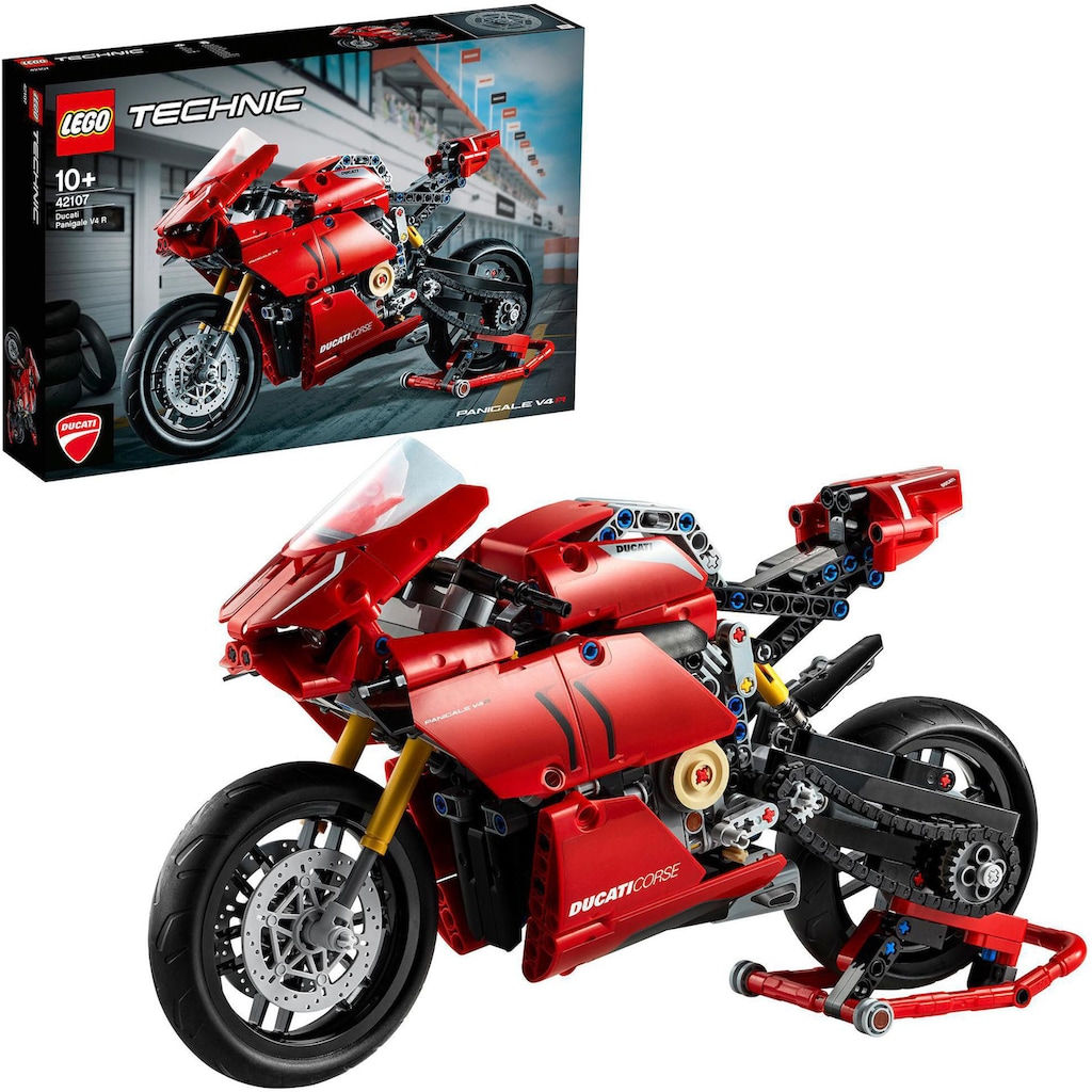 LEGO® Konstruktionsspielsteine »Ducati Panigale V4 R (42107), LEGO® Technic«, (646 St.)