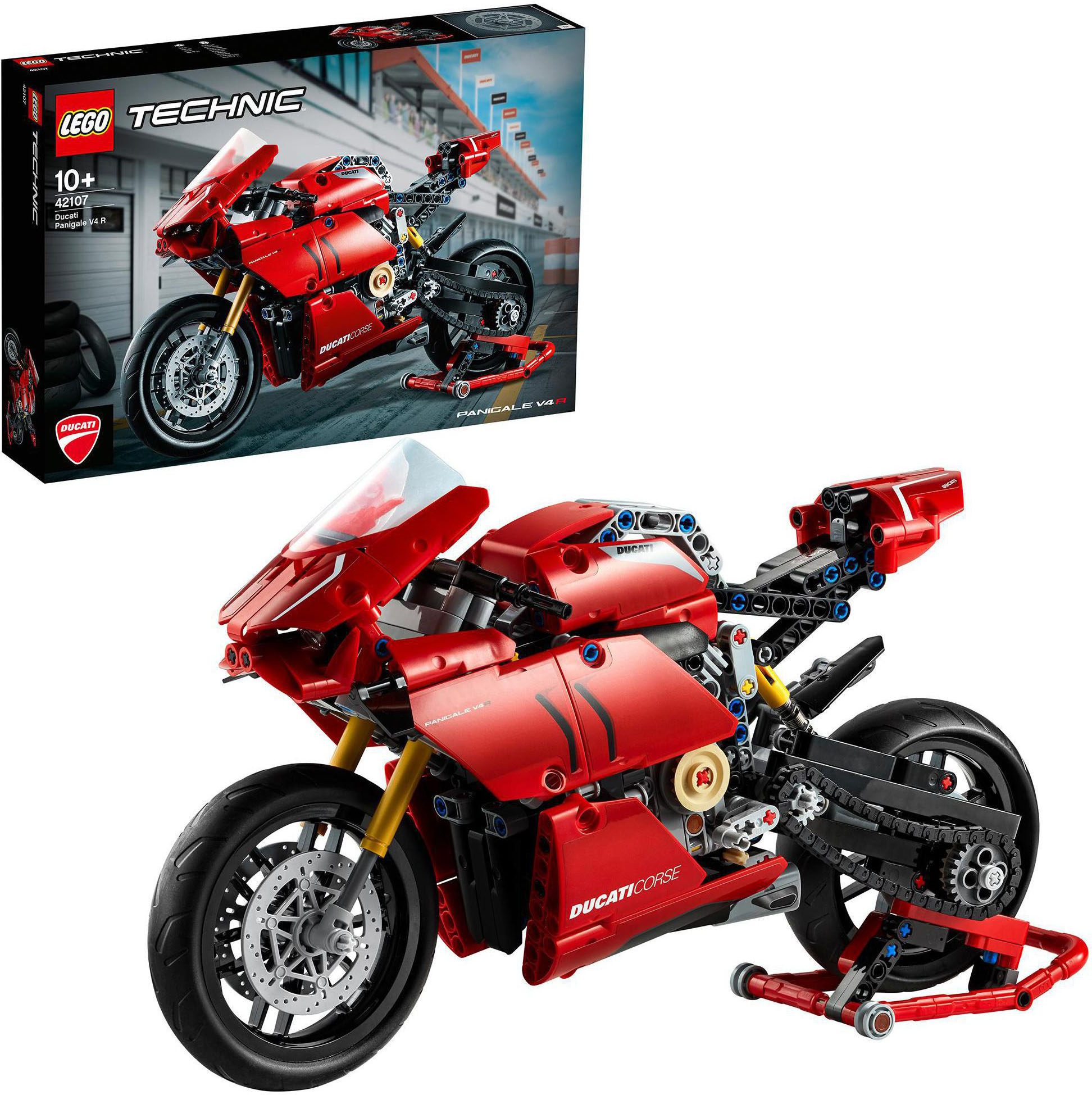 Konstruktionsspielsteine »Ducati Panigale V4 R (42107), LEGO® Technic«, (646 St.),...