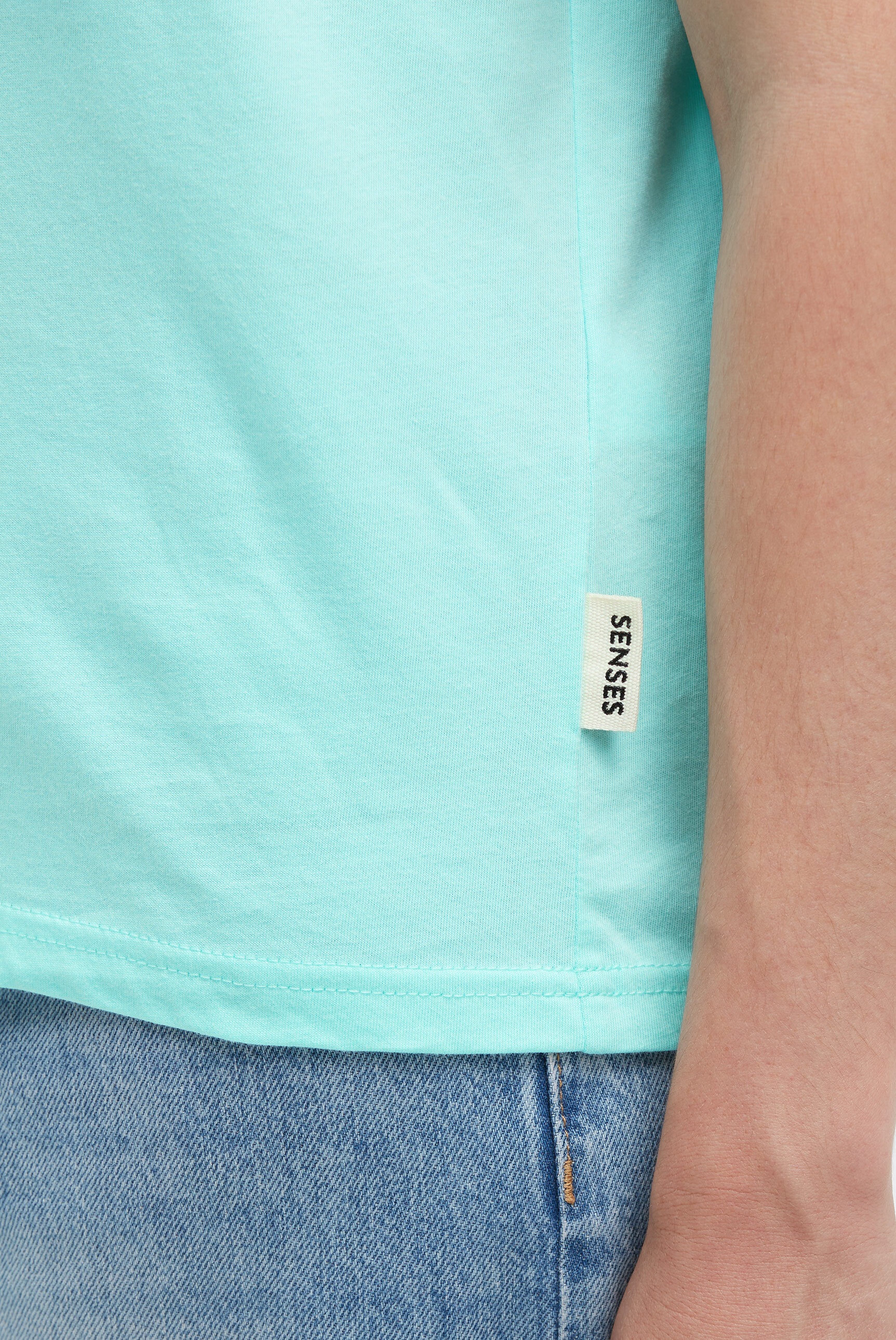 SENSES.THE LABEL Rundhalsshirt aus Baumwolle