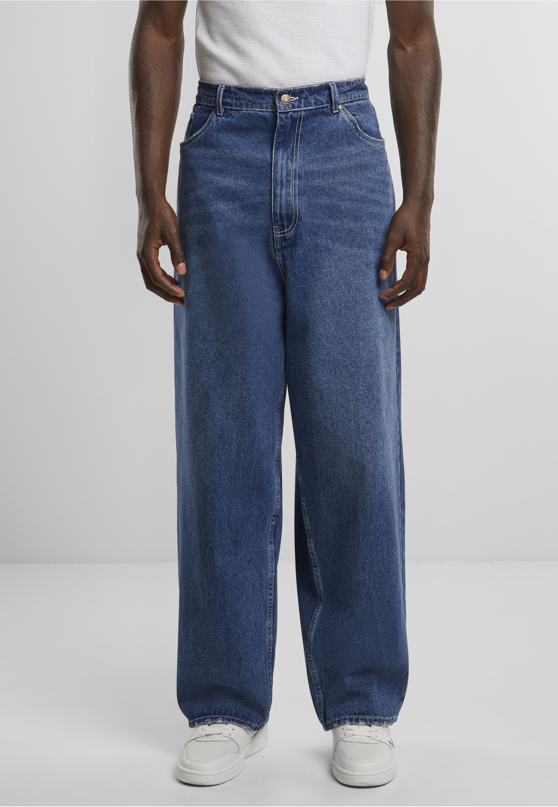 Karl Kani Bequeme Jeans »Karl Kani Herren Karl Kani Metal Plate Baggy Five Pocket Denim«