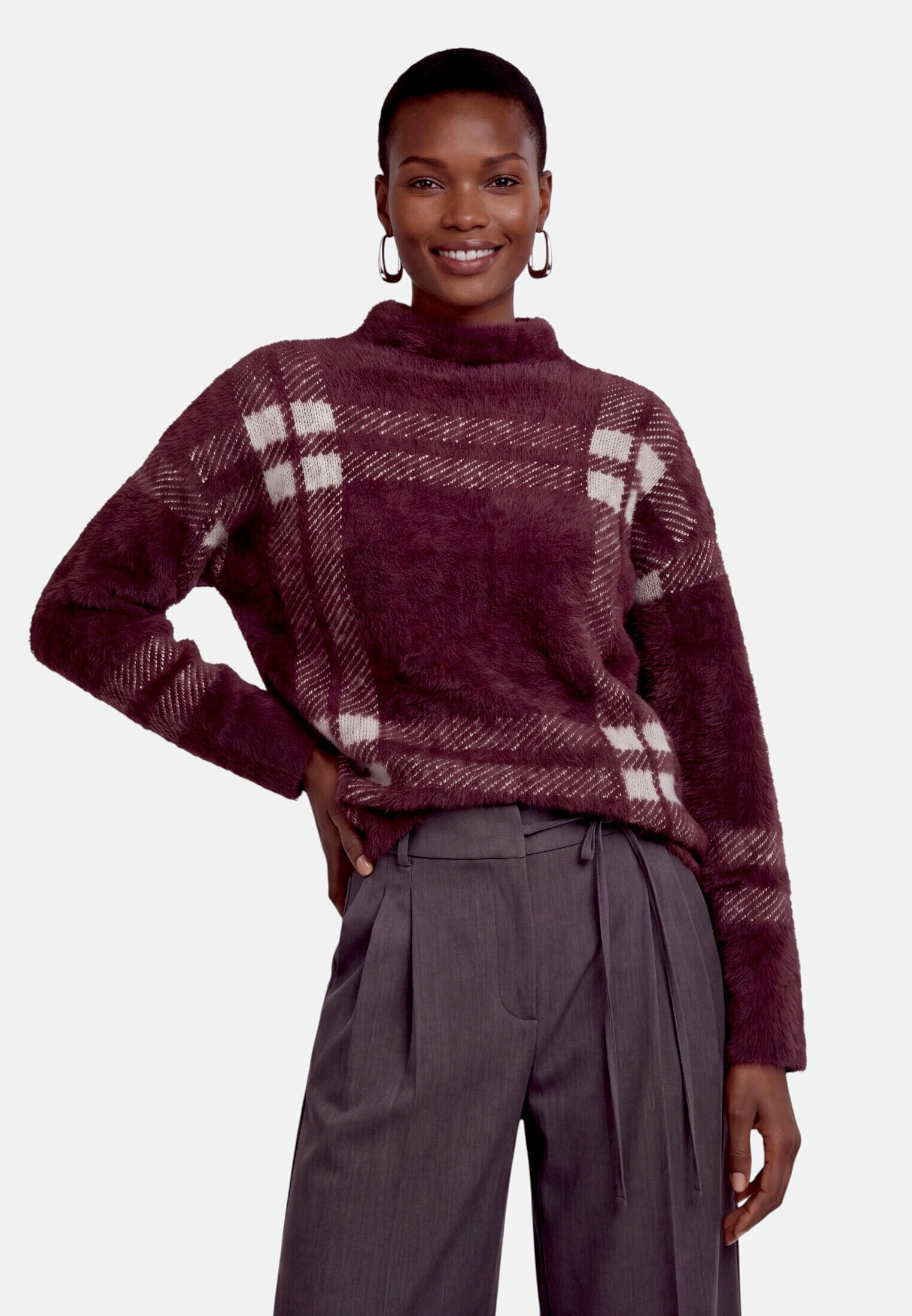 Zero Strickpullover »Damen mit Muster« 1 Material