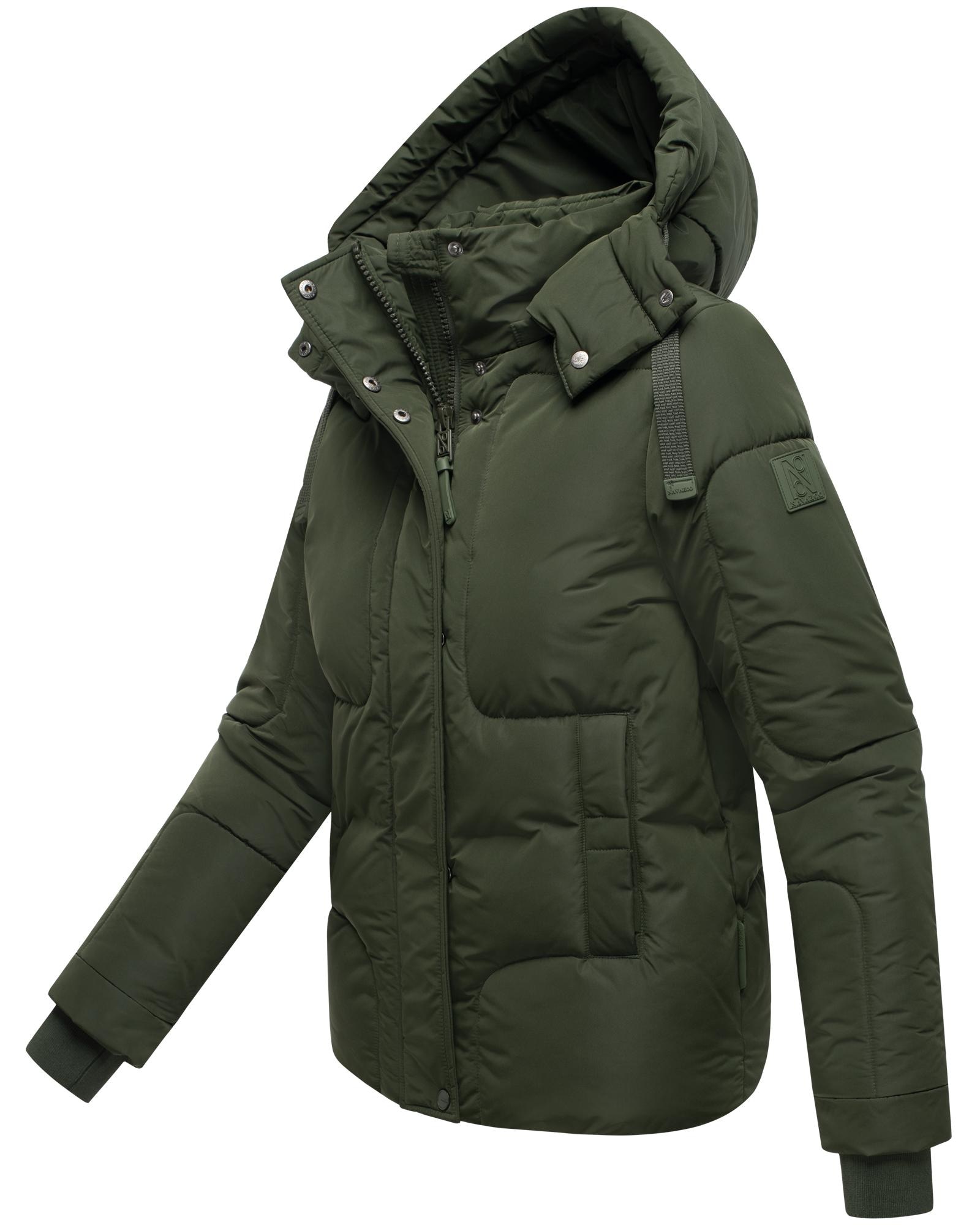 Navahoo Steppjacke »Zauberlicht 14«, mit Kapuze, Winterjacke mit abnehmbarer Kapuze und Fleece-Futter
