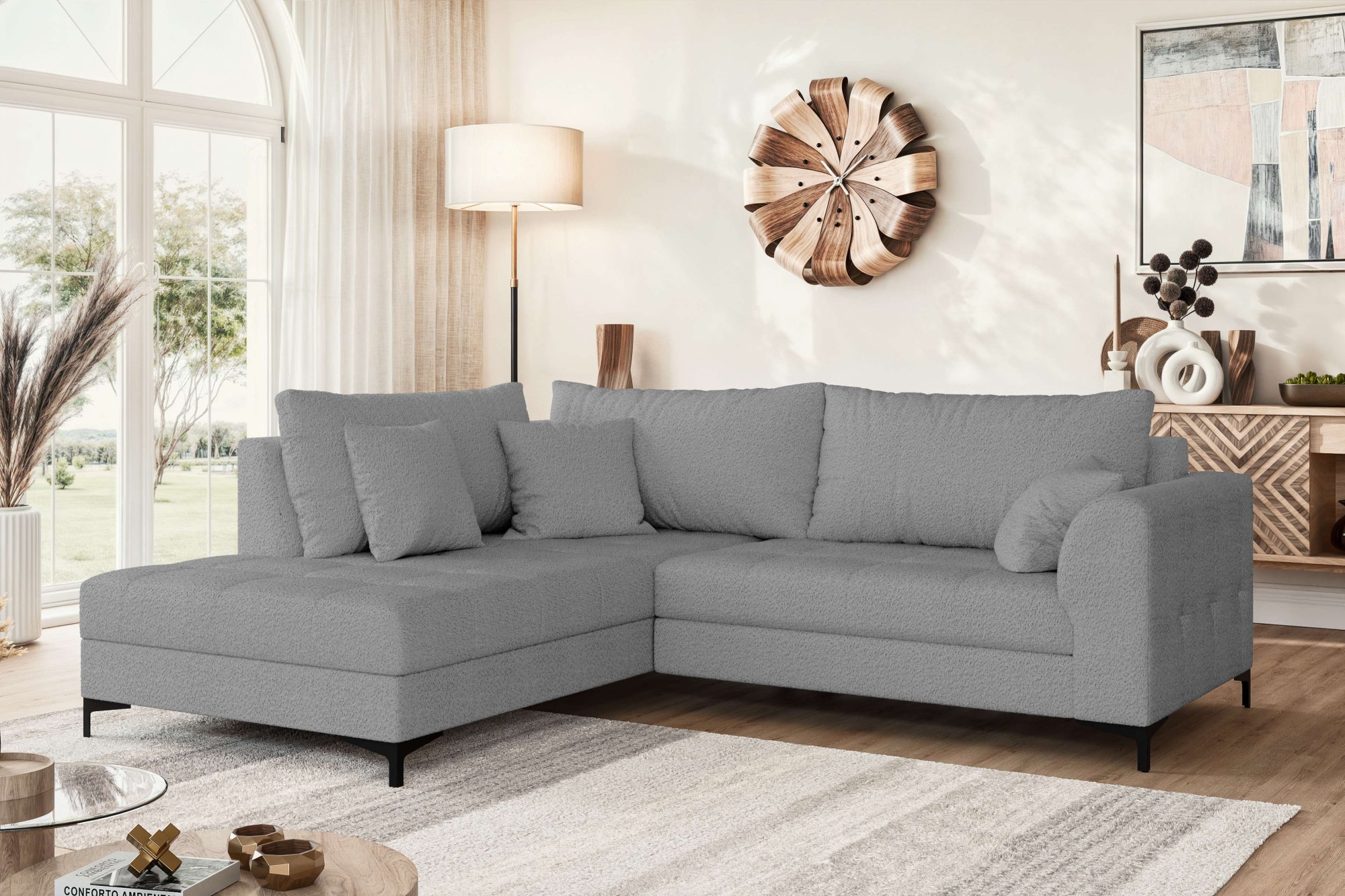 OTTO home Ecksofa "LEEVKE Design-Sofa mit Ottomane rechts/links bestellbar, günstig online kaufen