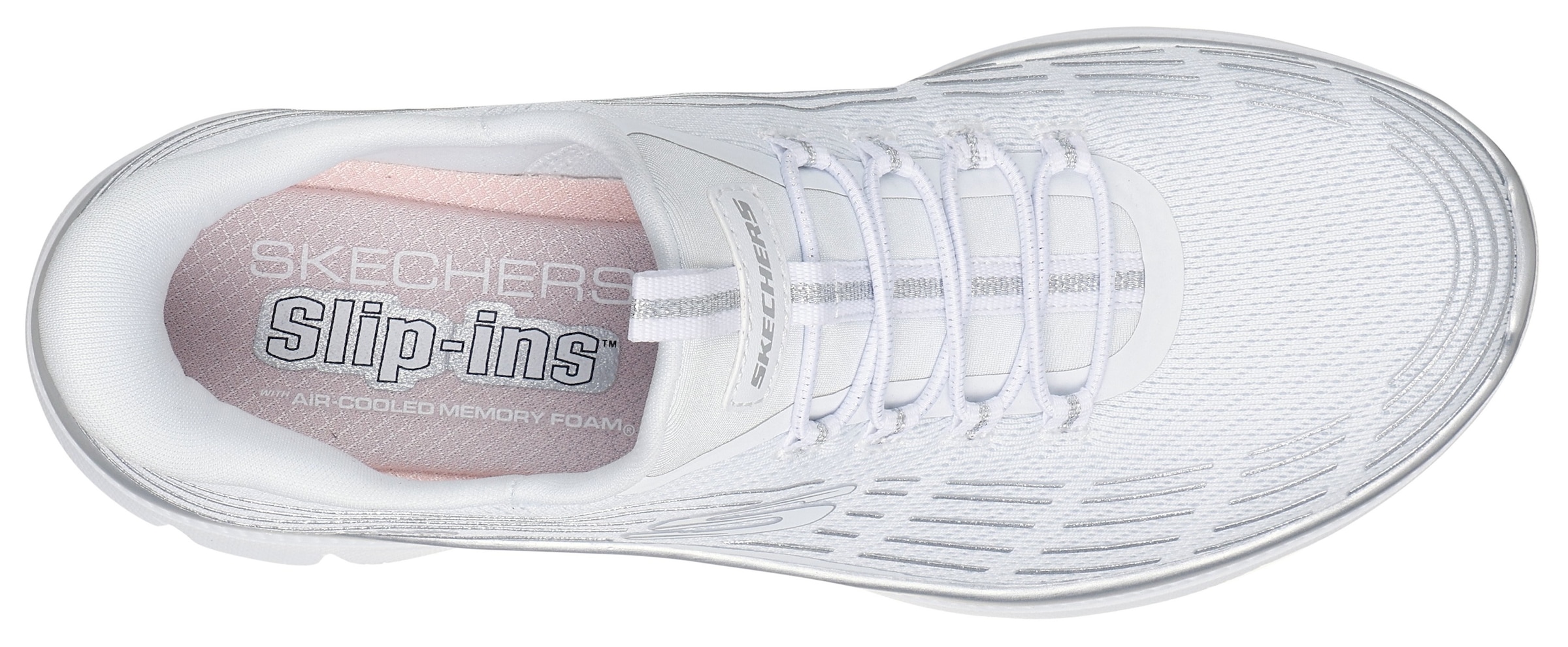 Skechers Slip-On Sneaker »SUMMITS PLUS-SOFT LUSTER«, Freizeitschuh, Schlupfschuh in veganer Verarbeitung