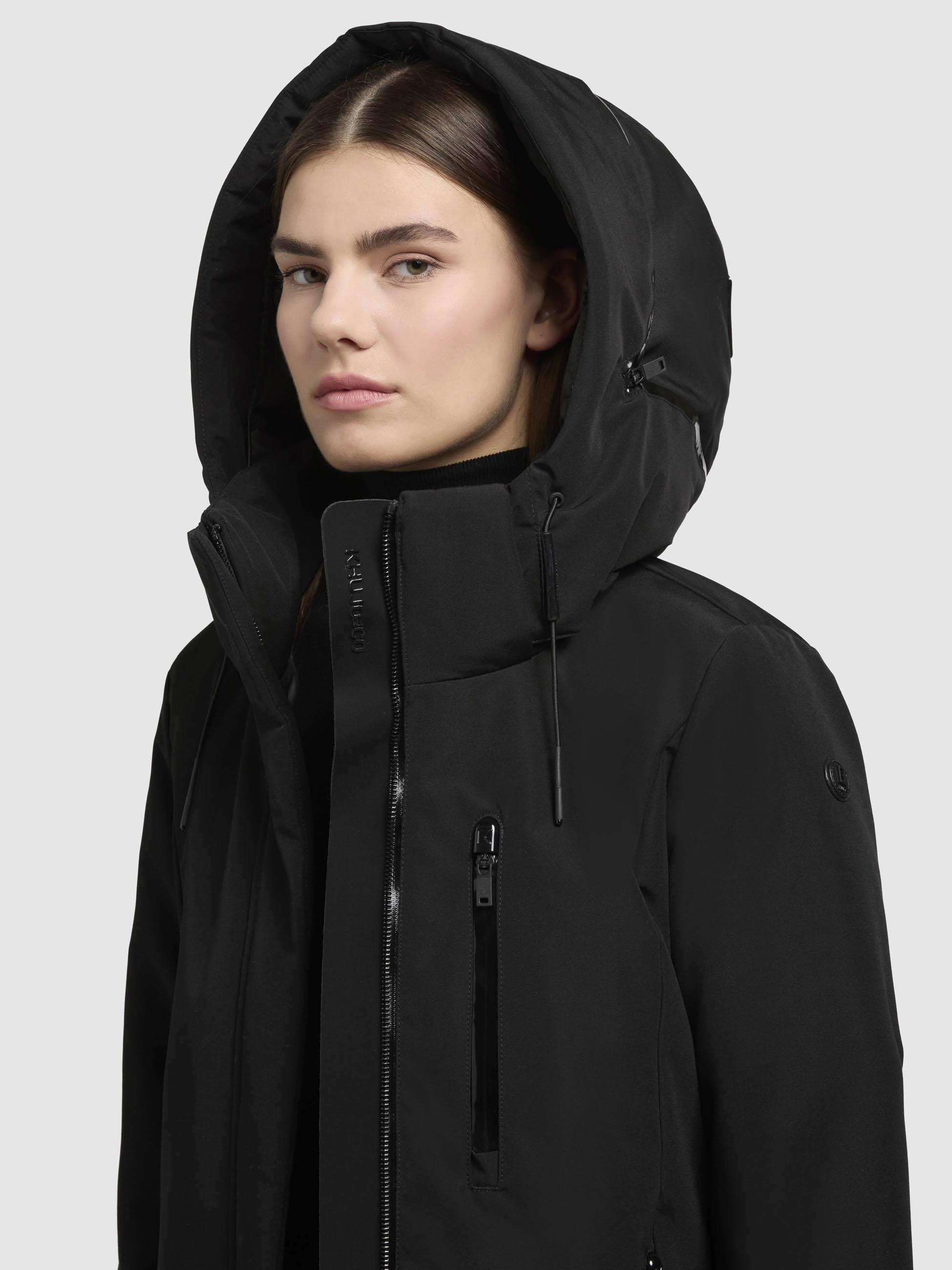 khujo Wintermantel »Lofi2«, Langer Damen Winterparka mit Kapuze
