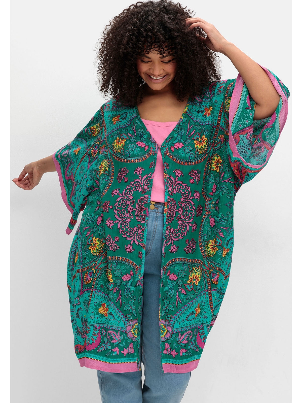 sheego by Joe Browns Longbluse »Große Größen«, mit Ornament- und Bordürenprint