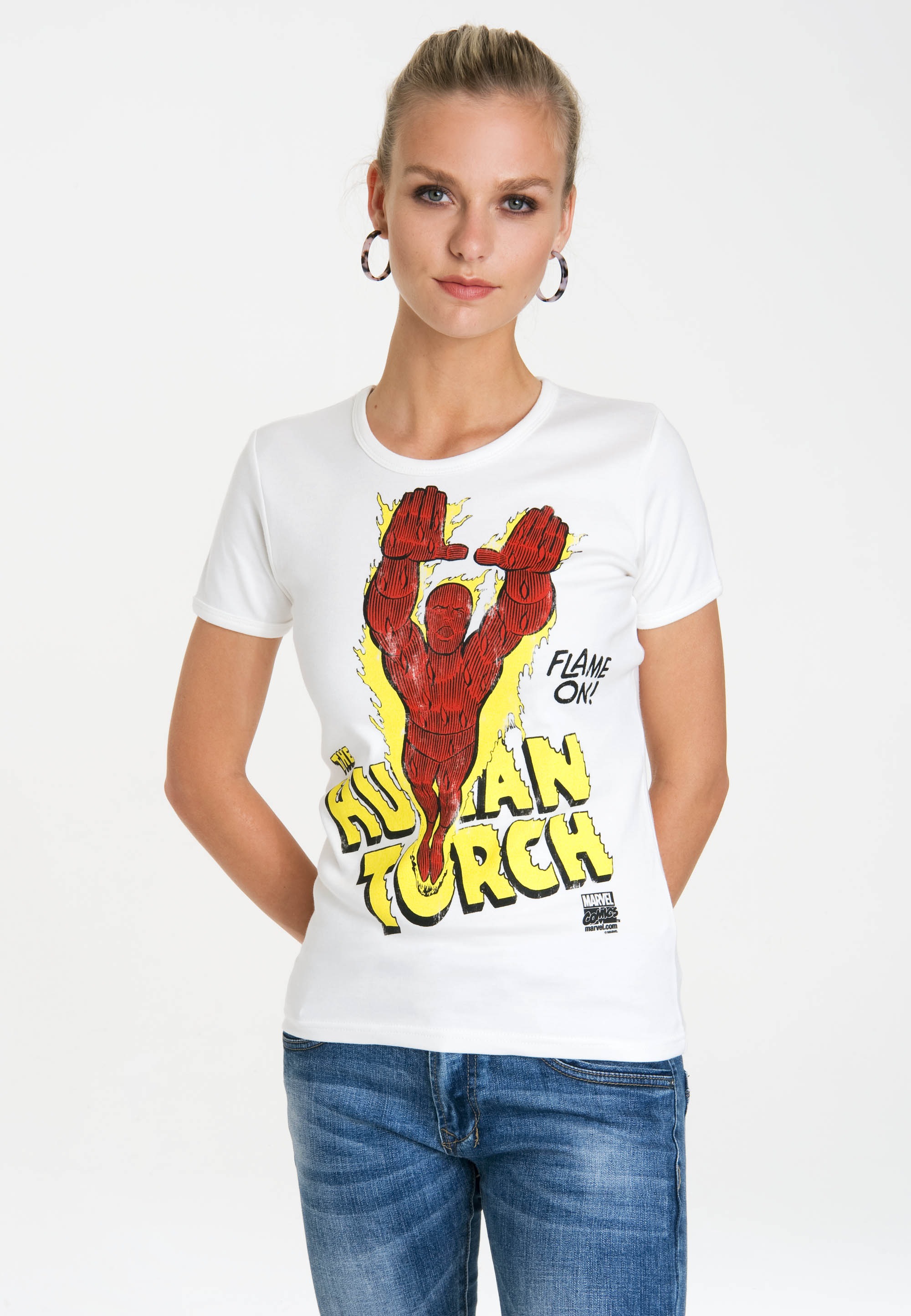 Logoshirt Marškinėliai »Human Torch – Flame On« ...