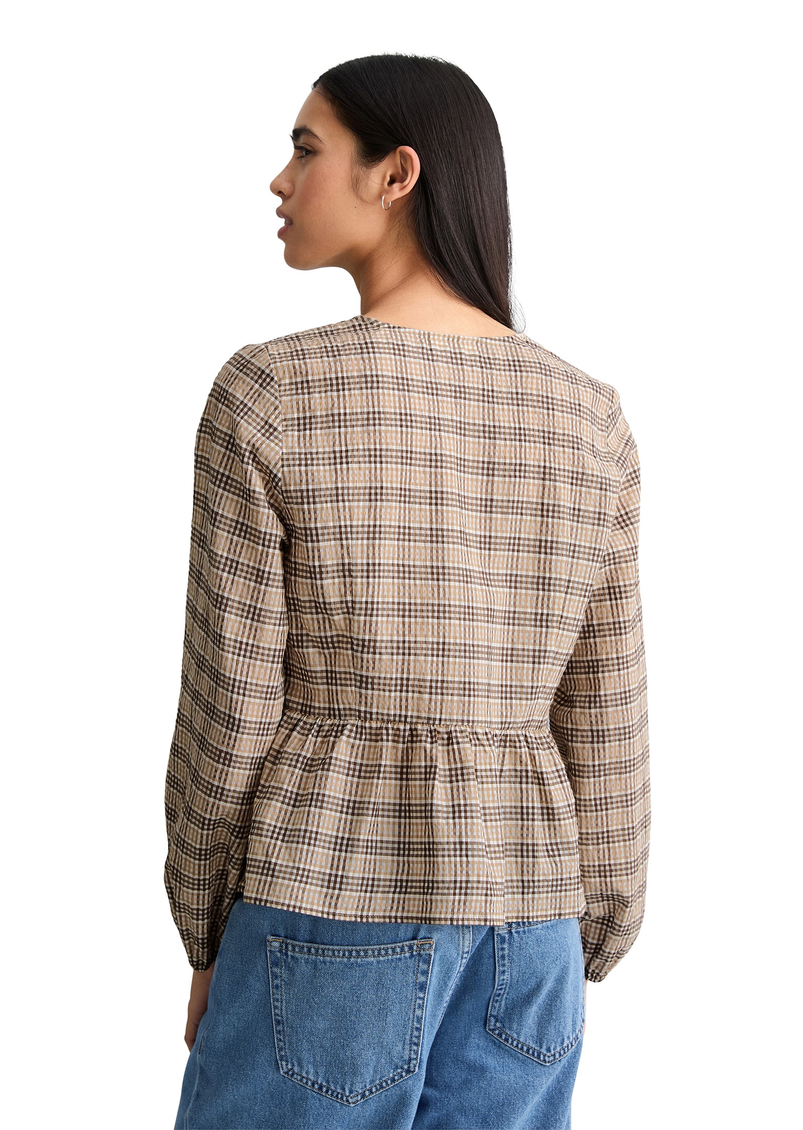 Marc O'Polo DENIM Langarmbluse »aus Baumwolle-Mix«