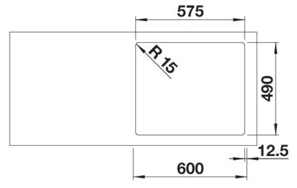 Blanco Edelstahlspüle »SOLIS 340/180-IF/A«, zum wechselseitigen Einbau geeignet