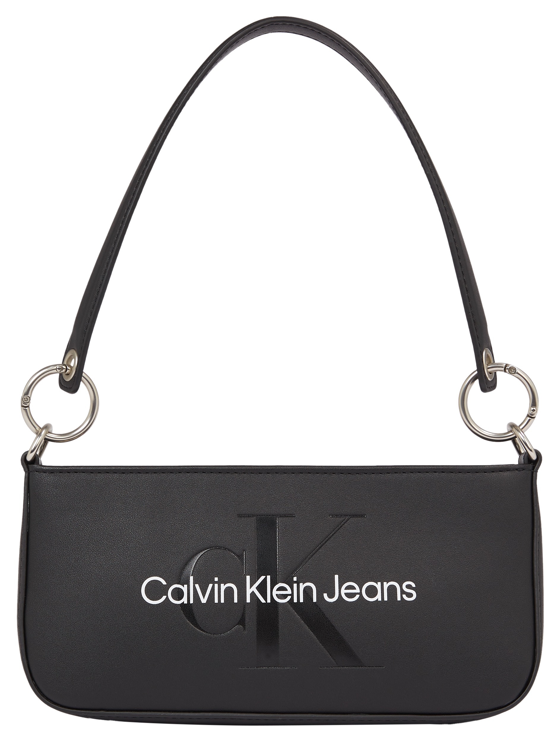 Calvin Klein Jeans Schultertasche "SCULPTED SHOULDER POUCH25 MONO", mit großflächigem Markenlogo vorne