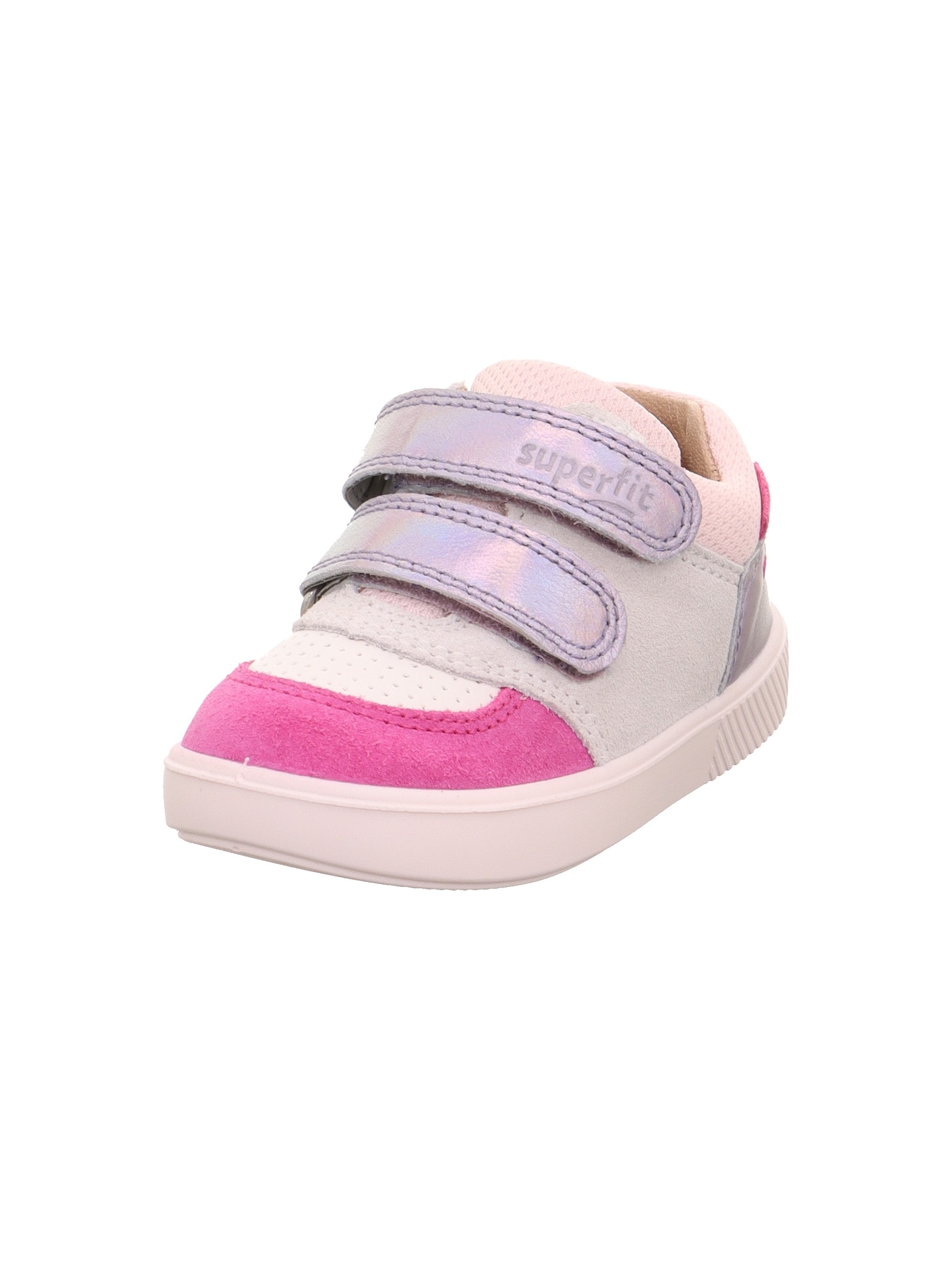 Superfit Klettschuh "SUPIES WMS: mittel" Sneaker, Freizeitschuh im Retro Look, Größenschablone zum Download