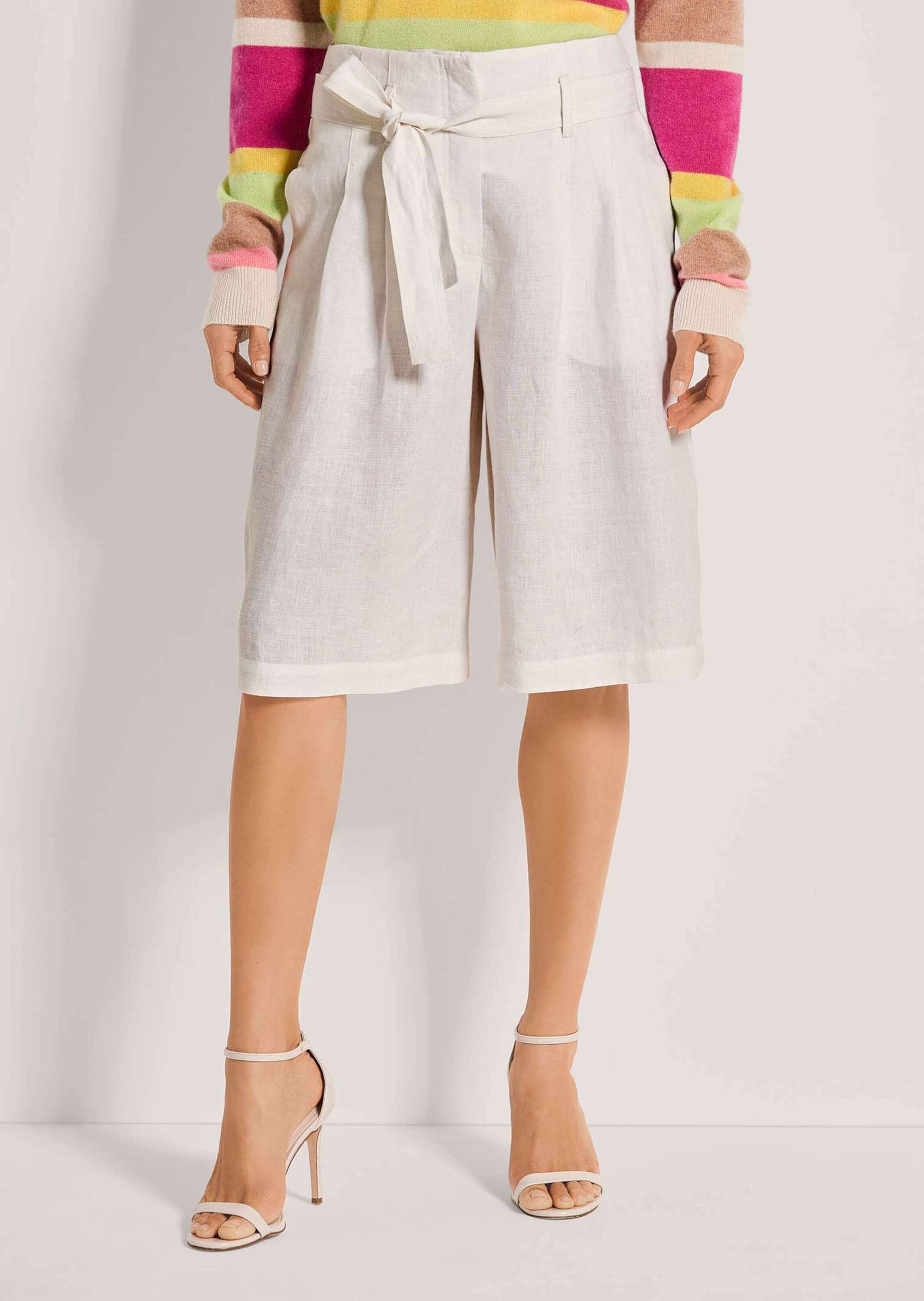 MADELEINE Bermudas »Bermuda Highwaist-Bermudas aus Leinen«
