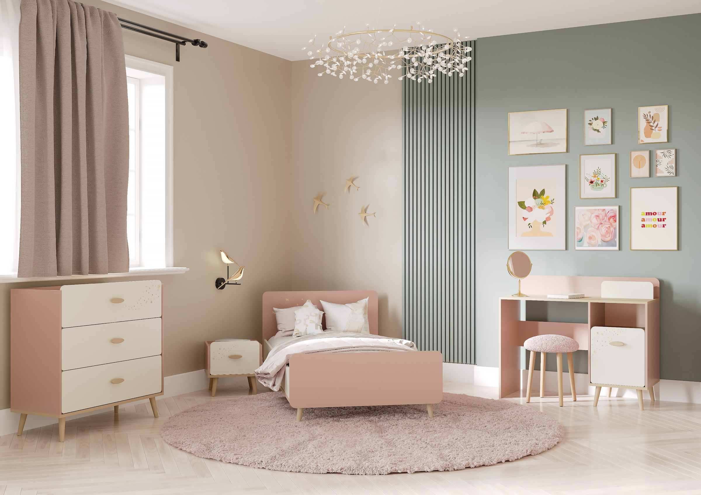 Demeyere GROUP Kommode »Suzie«, Kommode 3 Schubladen fur Kinderzimmer