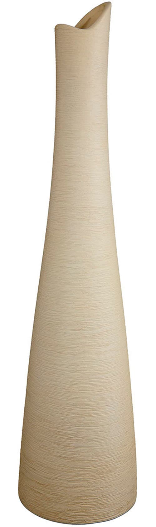 GILDE Tischvase "Bologna, für langstilige Blumen, Dekovase", (1 St.), Vase aus Keramik, mit gekratzer Oberflächenstruktu