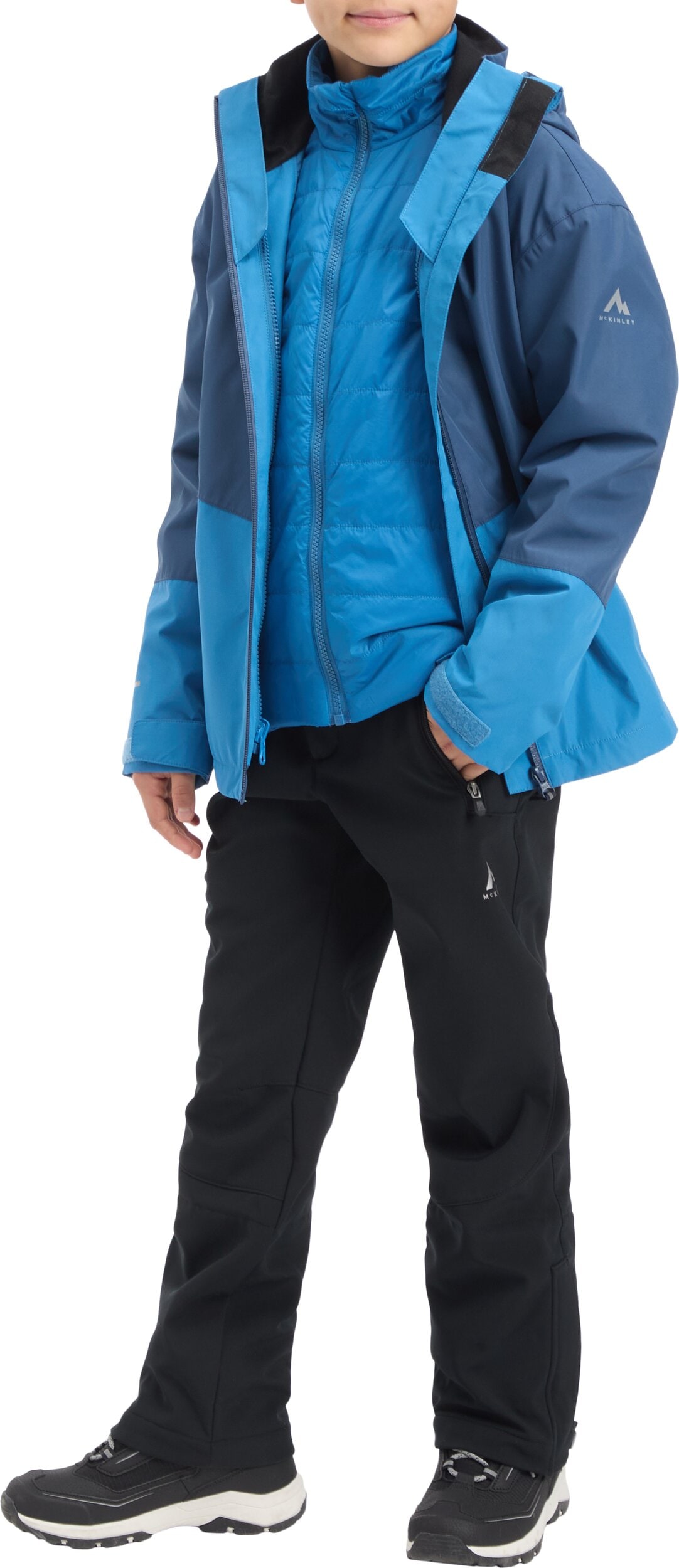 McKINLEY Outdoorjacke »Ju.-Funktions-Jacke Allalin 3:1 III B« mit Kapuze