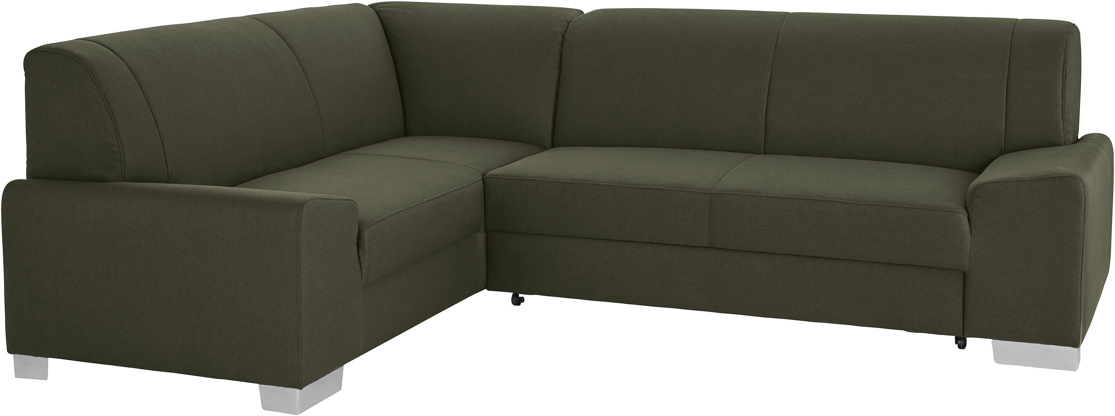 Thumbnail - DOMO collection Ecksofa "Anzio in kubischer Formensprache, flache Armlehnen, L-Form", Wahlweise mit Bettfunktion und Fed...