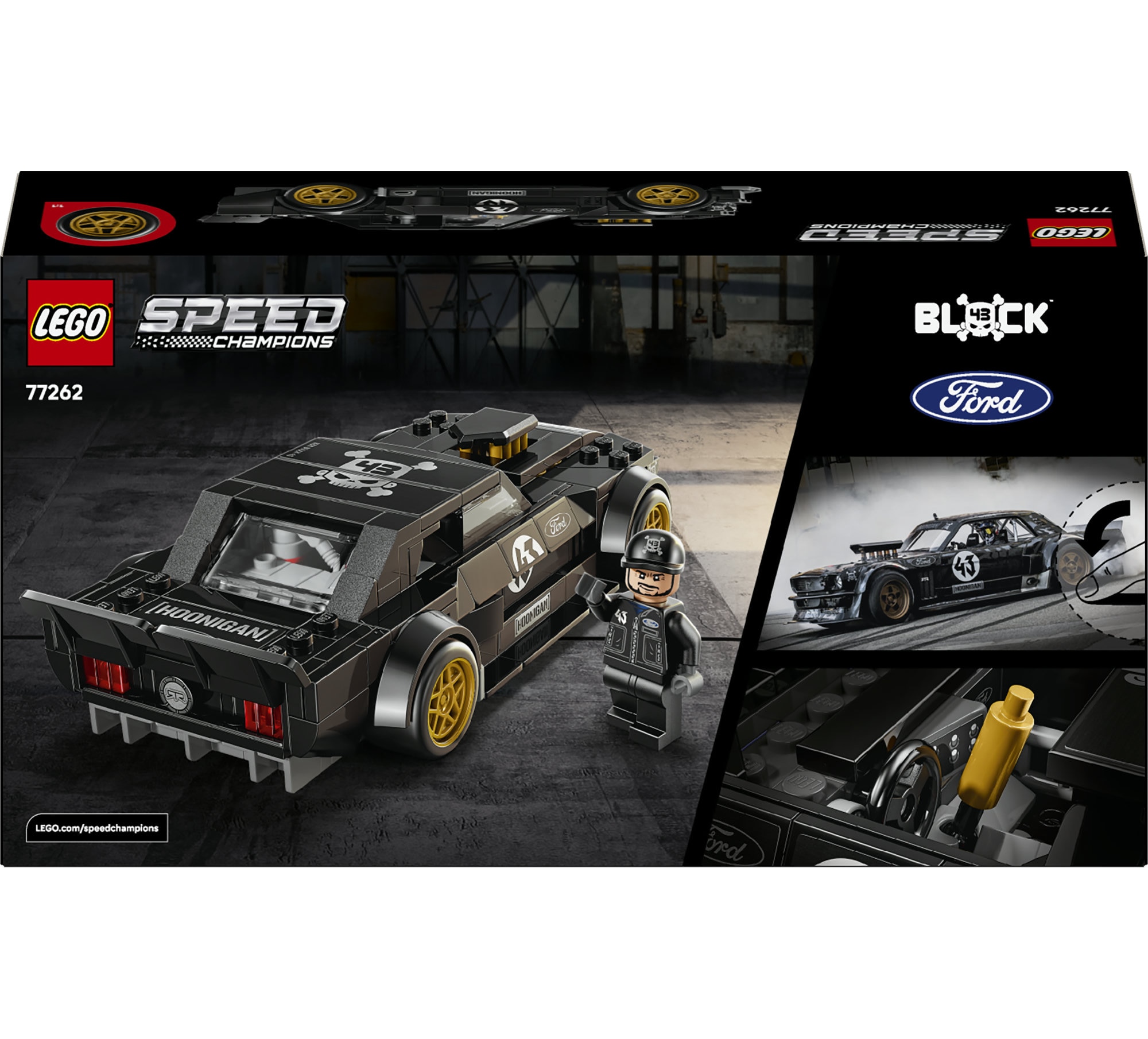 LEGO® Konstruktionsspielsteine »Ken Blocks 1965 Ford Mustang Hoonicorn V1 (77262)« LEGO Speed Champions; Made in Europe