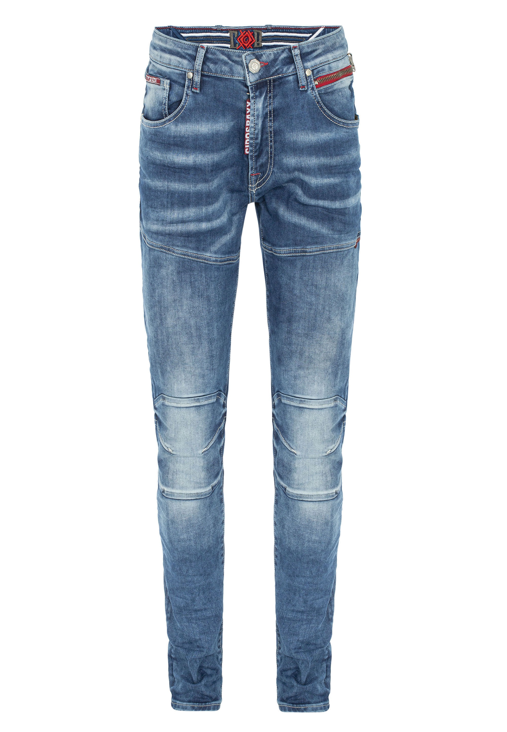 Cipo & Baxx 5-Pocket-Jeans »Jeans«, mit trendigen Ziernähten, CD698
