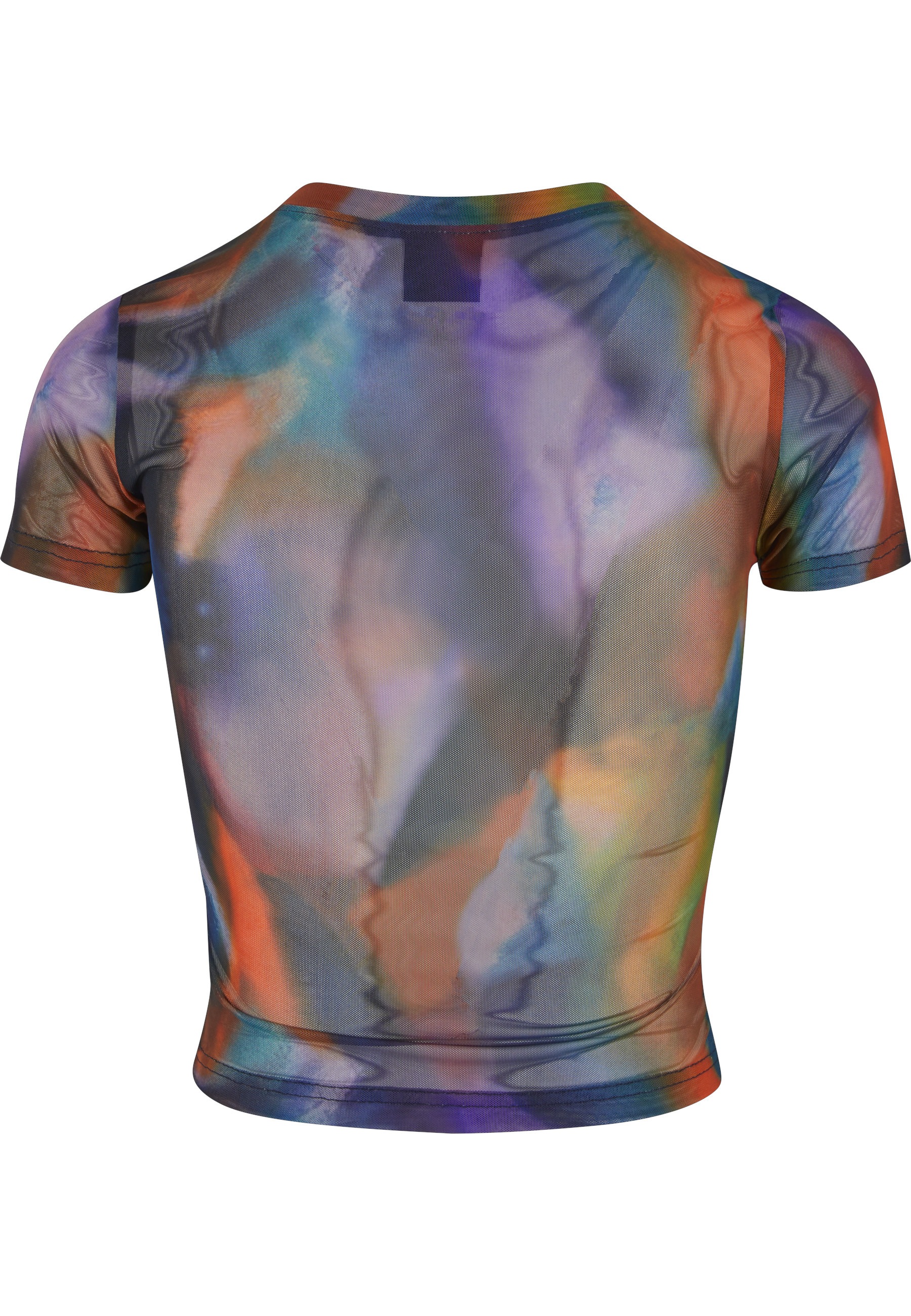 URBAN CLASSICS T-Shirt "Urban Classics Damen Ladies AOP Mesh Tee" 1 Stk. günstig online kaufen