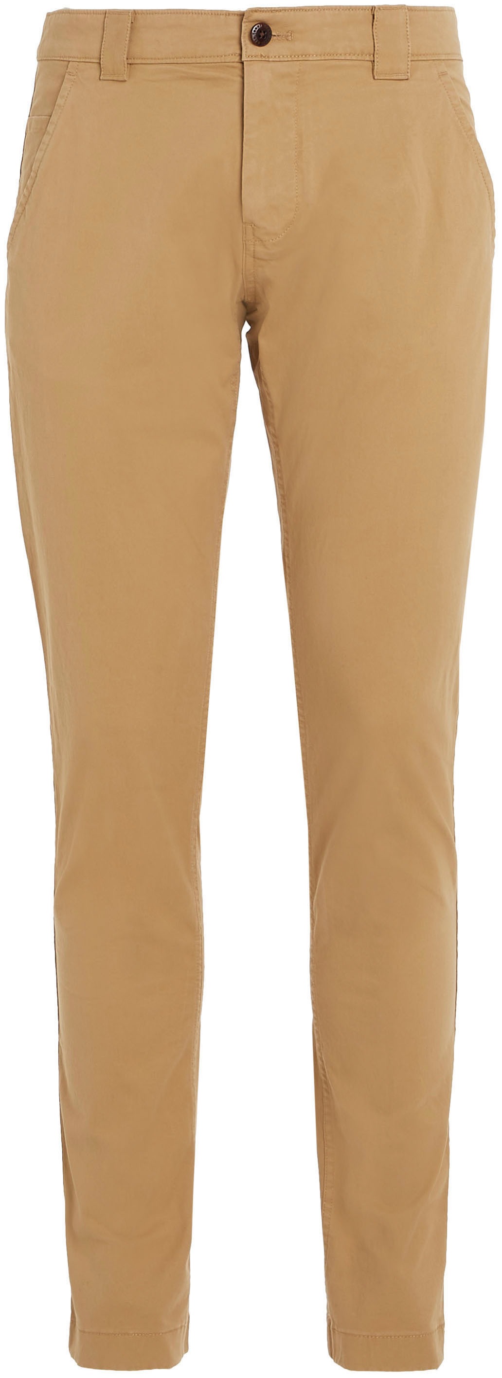 Chinohose TOMMY JEANS "TJM SCANTON CHINO PANT", Herren, Gr. 36, Länge 30, grün (classic khaki), Web, Obermaterial: 98% Baumwolle, 2% Elasthan, körpernah normal, Hosen Chinohose, mit Markenlabel 4