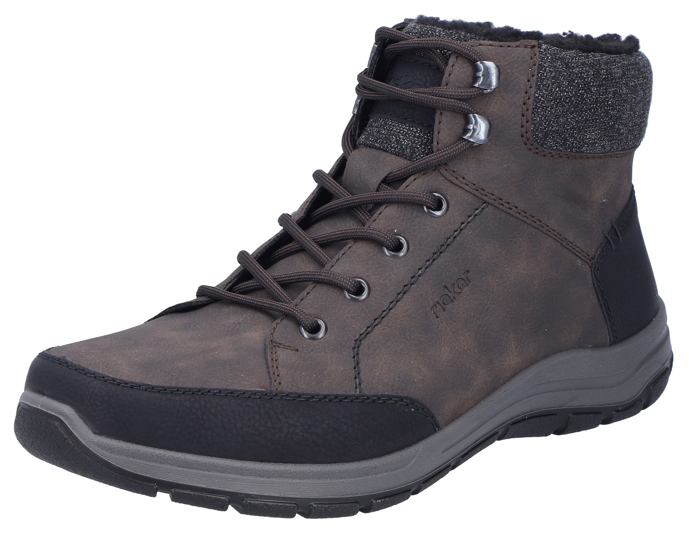 Rieker Winterboots, Schnürboots, Outdoorschuh mit praktischem Innenreißverschluss