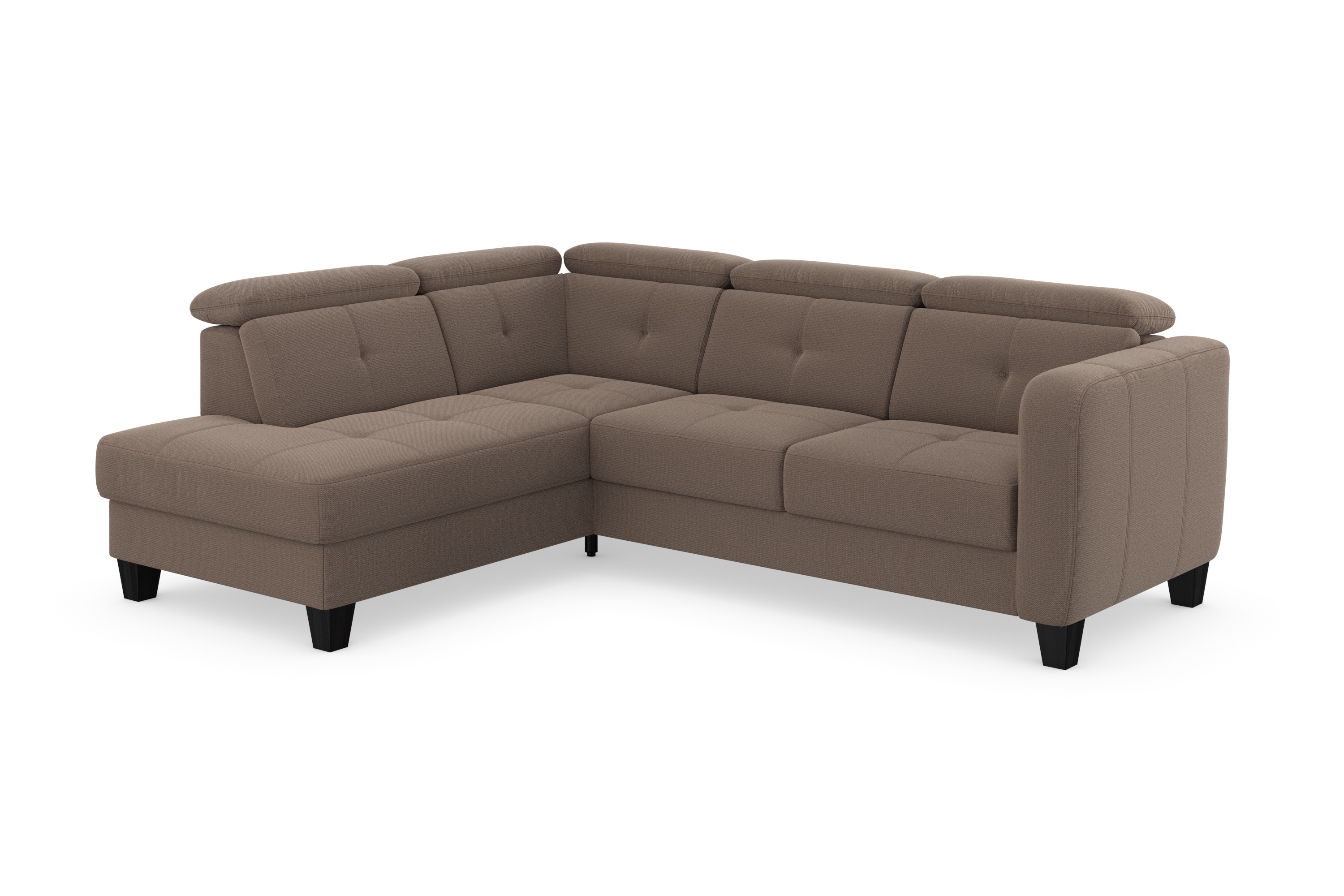 Thumbnail - sit&more Ecksofa "Belluci L-Form" inklusive Federkern, wahlweise mit Bettfunktion und Bettkasten