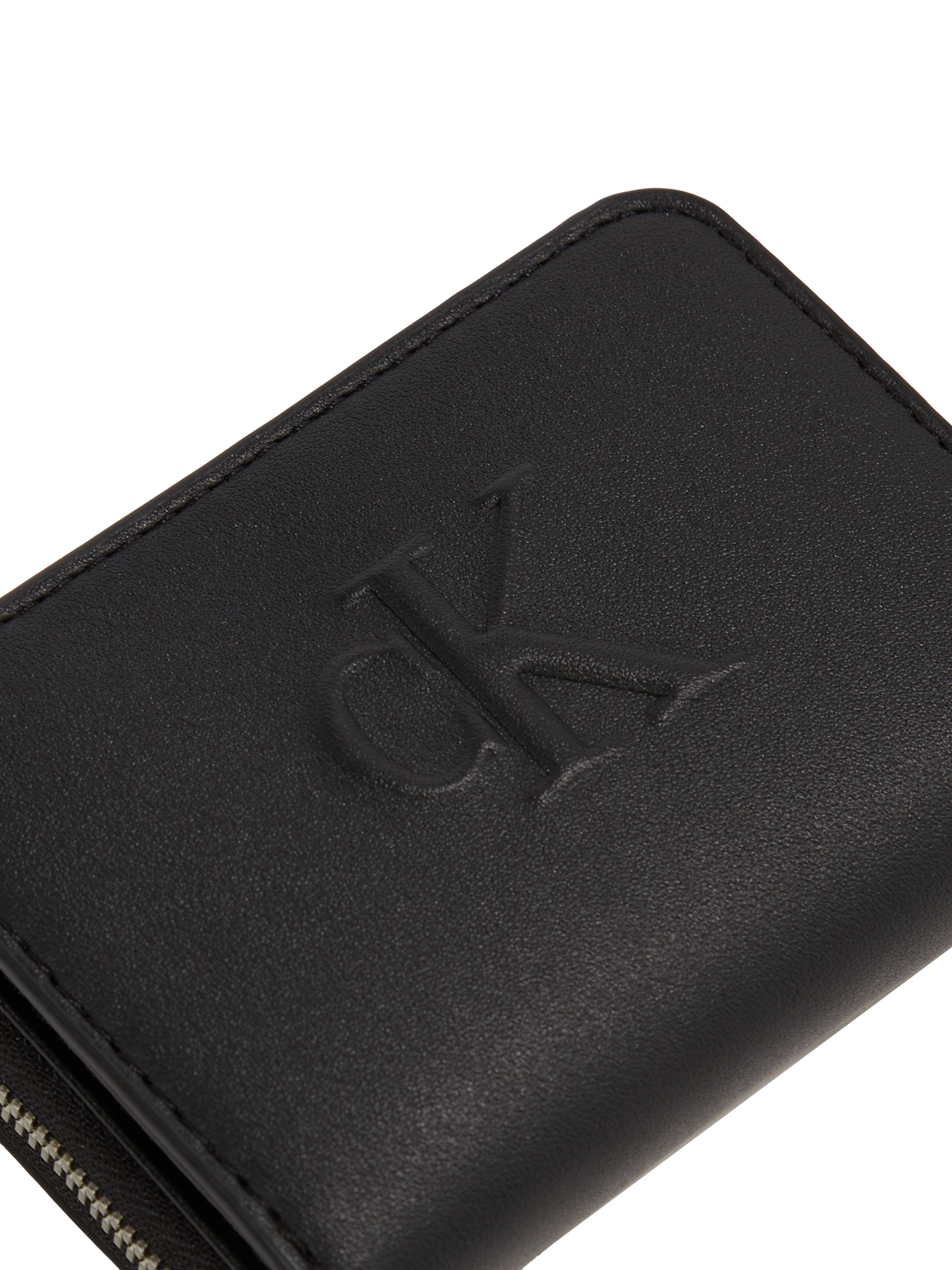 Calvin Klein Jeans Geldbörse »SCULPTED MED ZIP AROUND WALLET«, Geldbeutel, Portemonnaie Damen mit CK Prägung