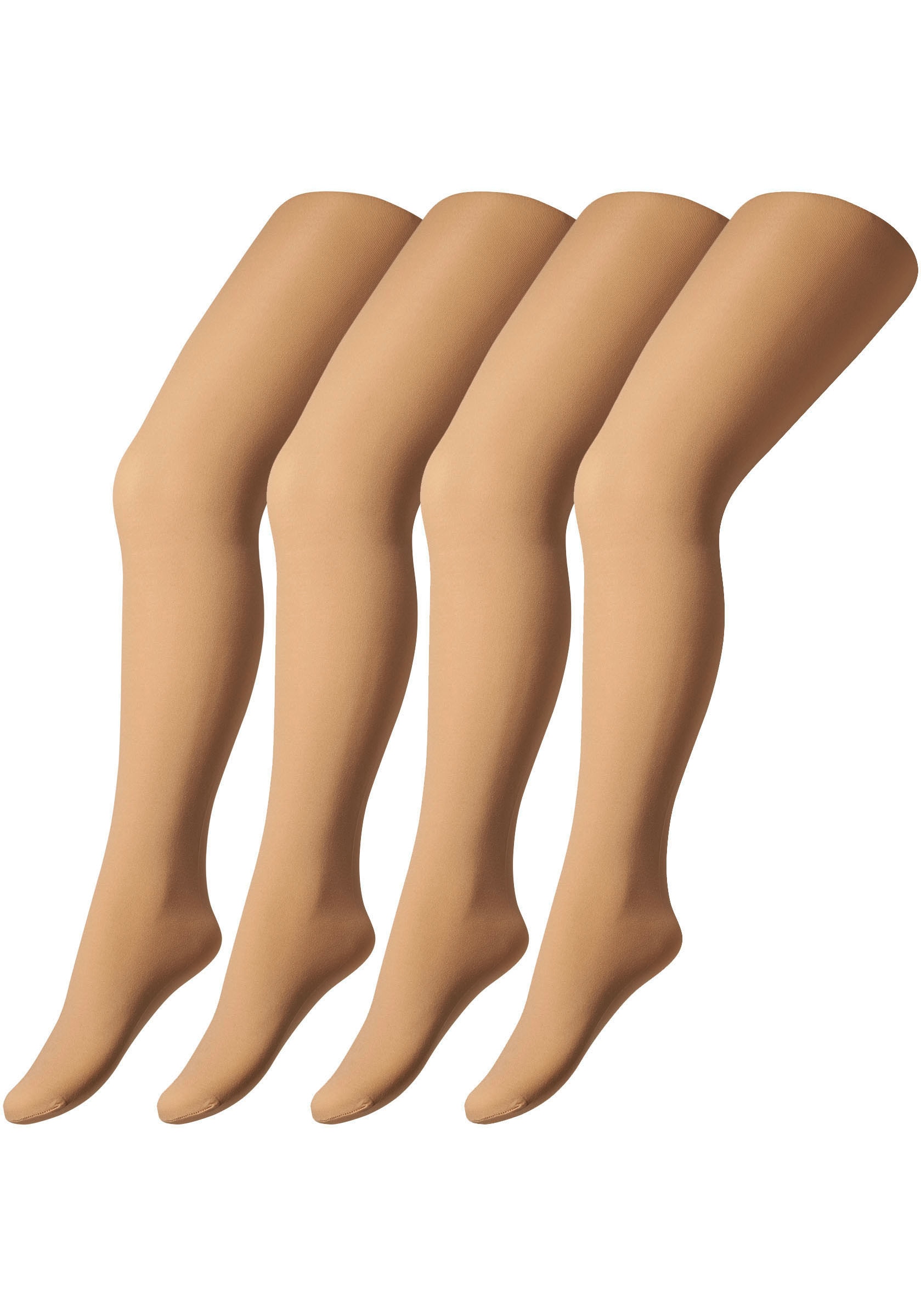 Camano Strumpfhose "fine everyday" 40 DEN 4er Pack, mit flachen Nähten