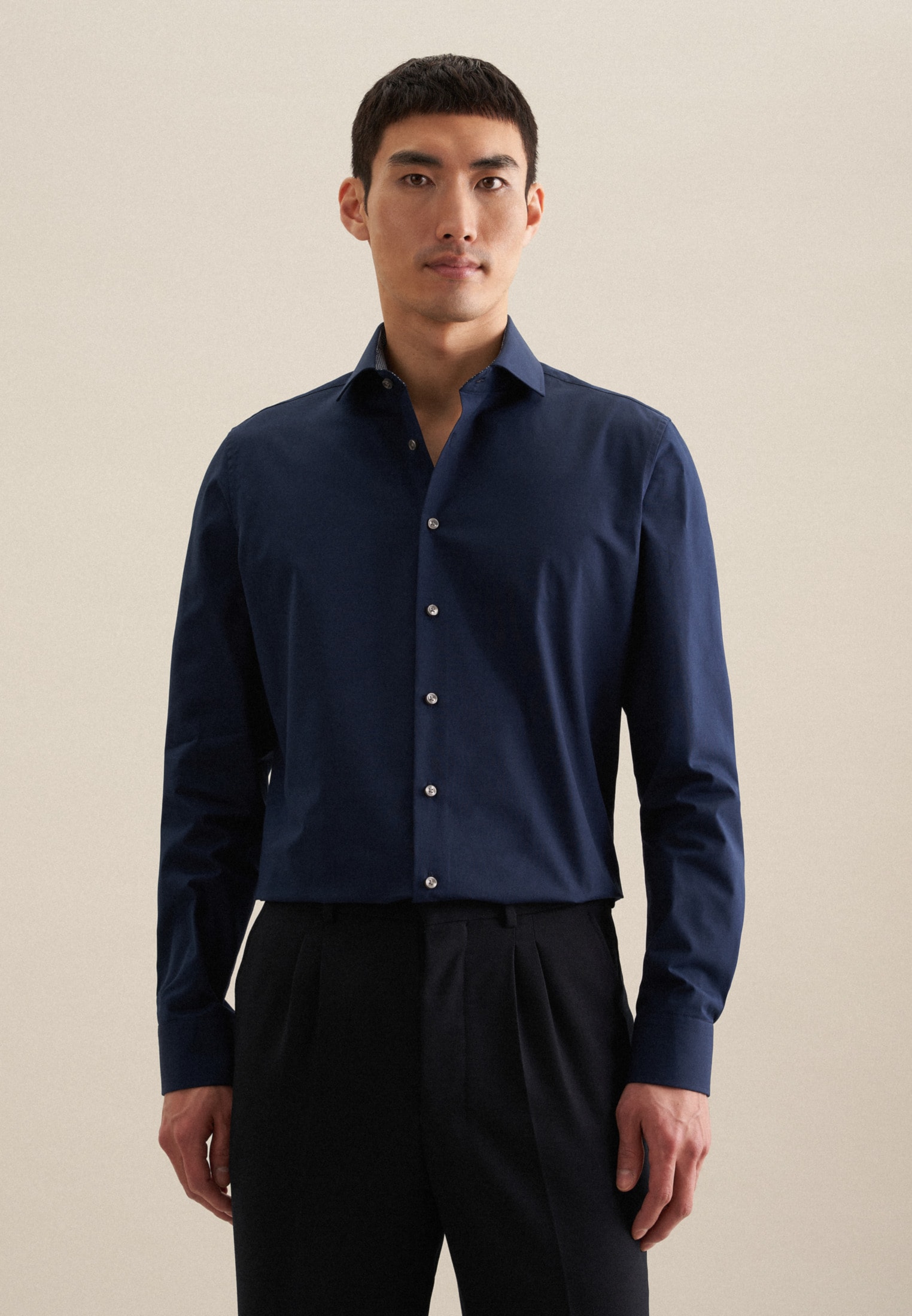 seidensticker Businesshemd "Schwarze Rose" Slim 1/1 Kentkragen günstig online kaufen