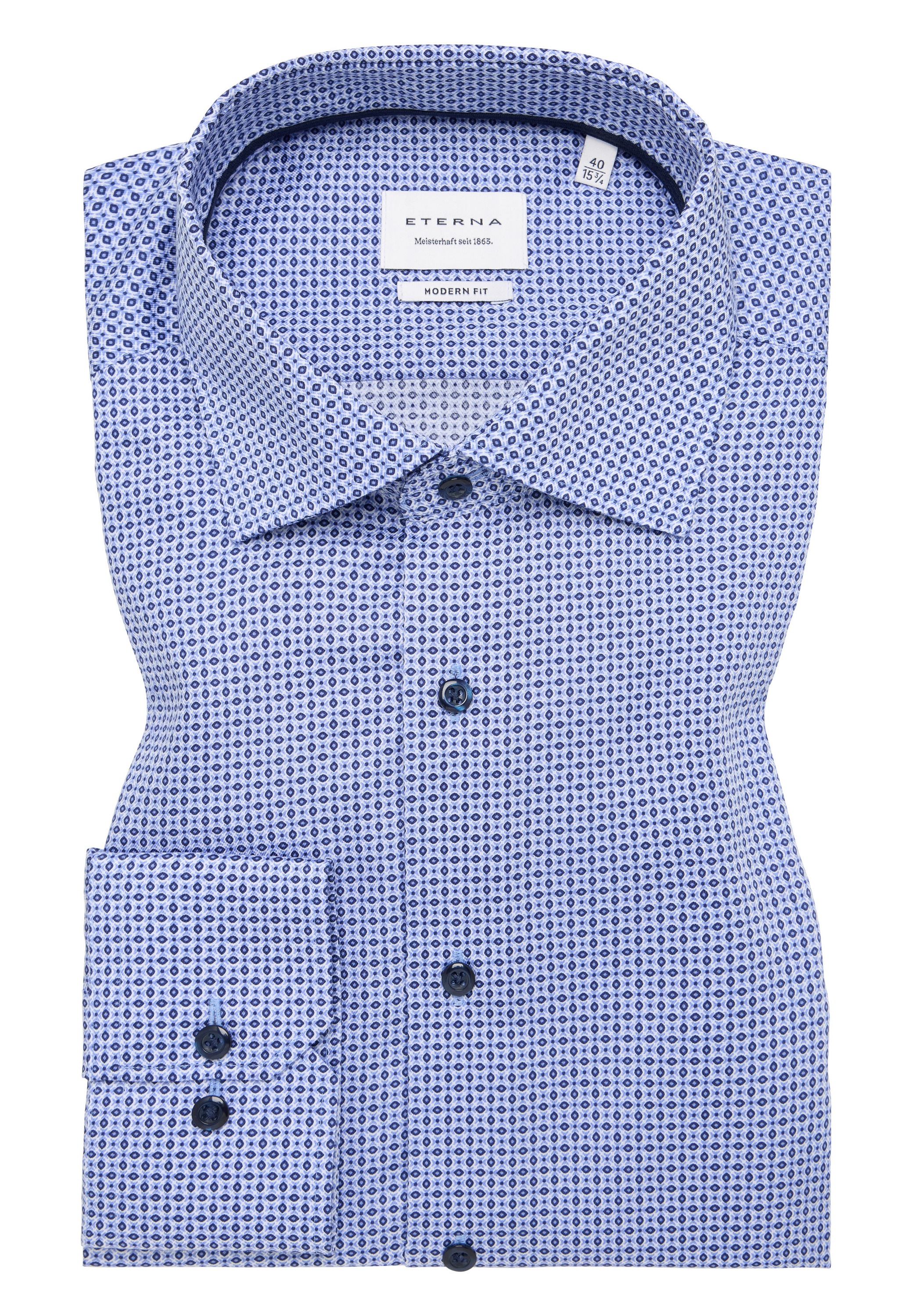 Eterna Langarmhemd »MODERN FIT«, NON IRON (bügelfrei)