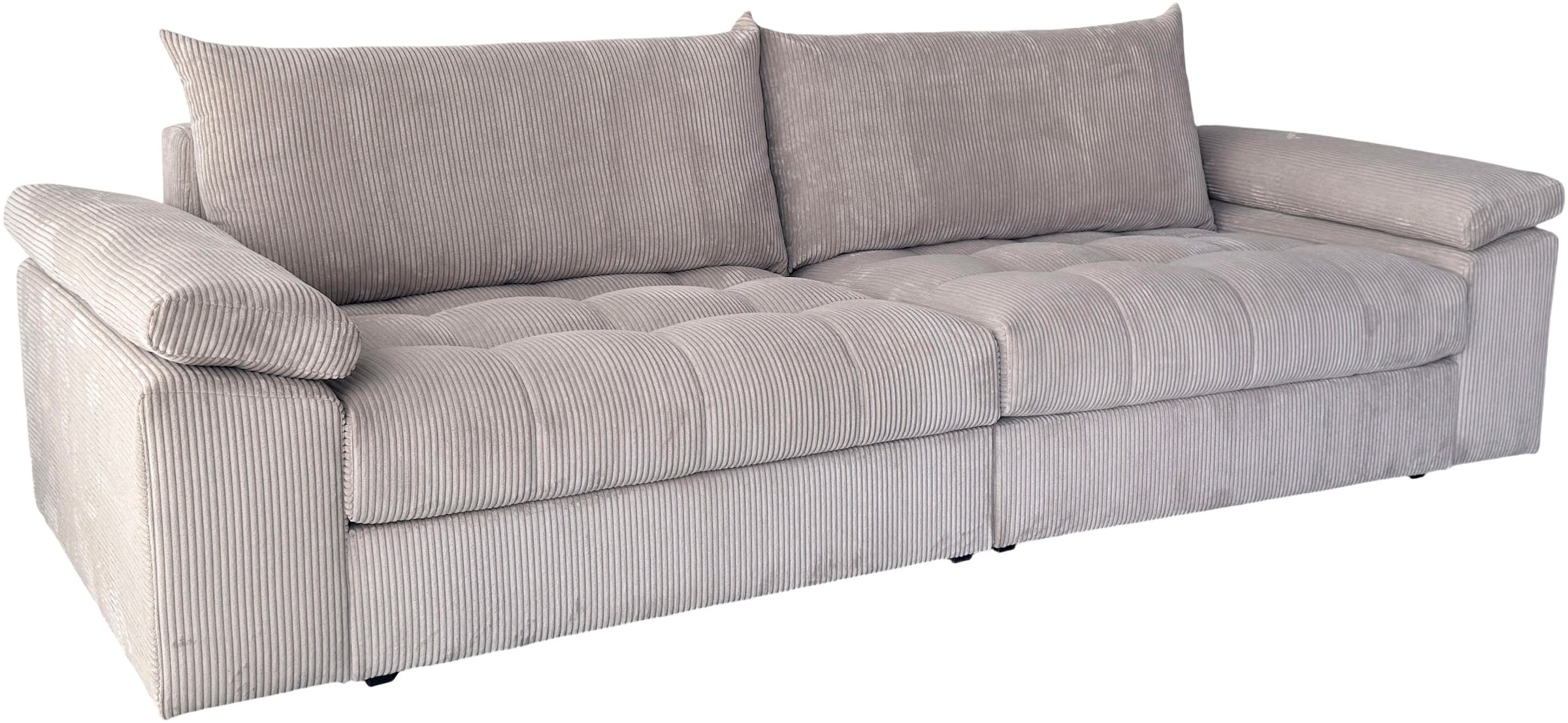 OTTO home Big-Sofa »Soft&Cosy Pik XXL, B: 303 cm, Mega Sofa in Cord« Lounge-Komfort mit edler Sitzsteppung, Federkern