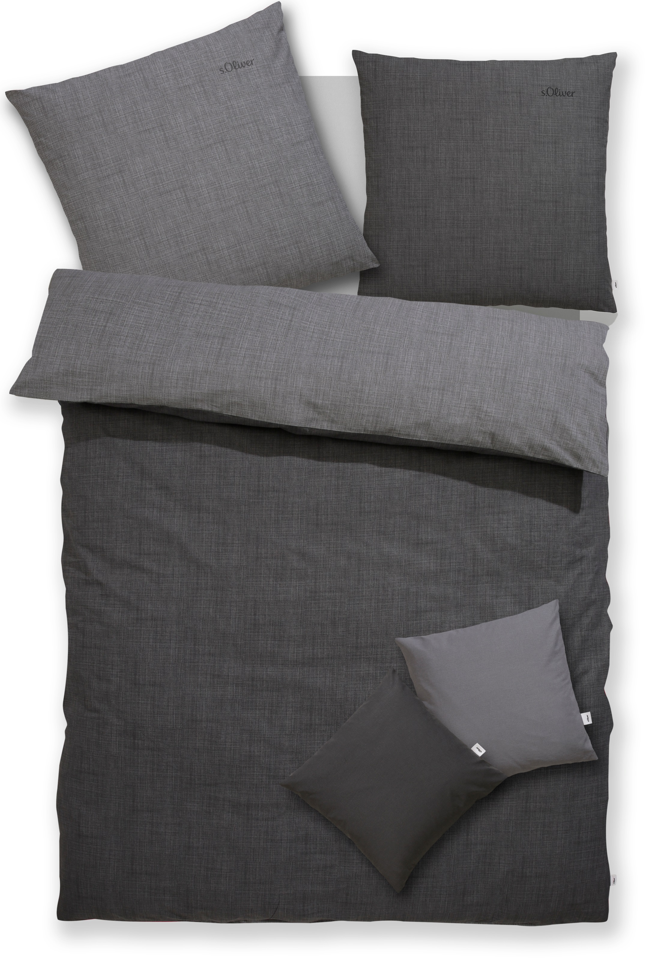 s.Oliver Wendebettwäsche "Melinda in Gr. 135x200 oder 155x220 cm" 2 Stk. Ma günstig online kaufen