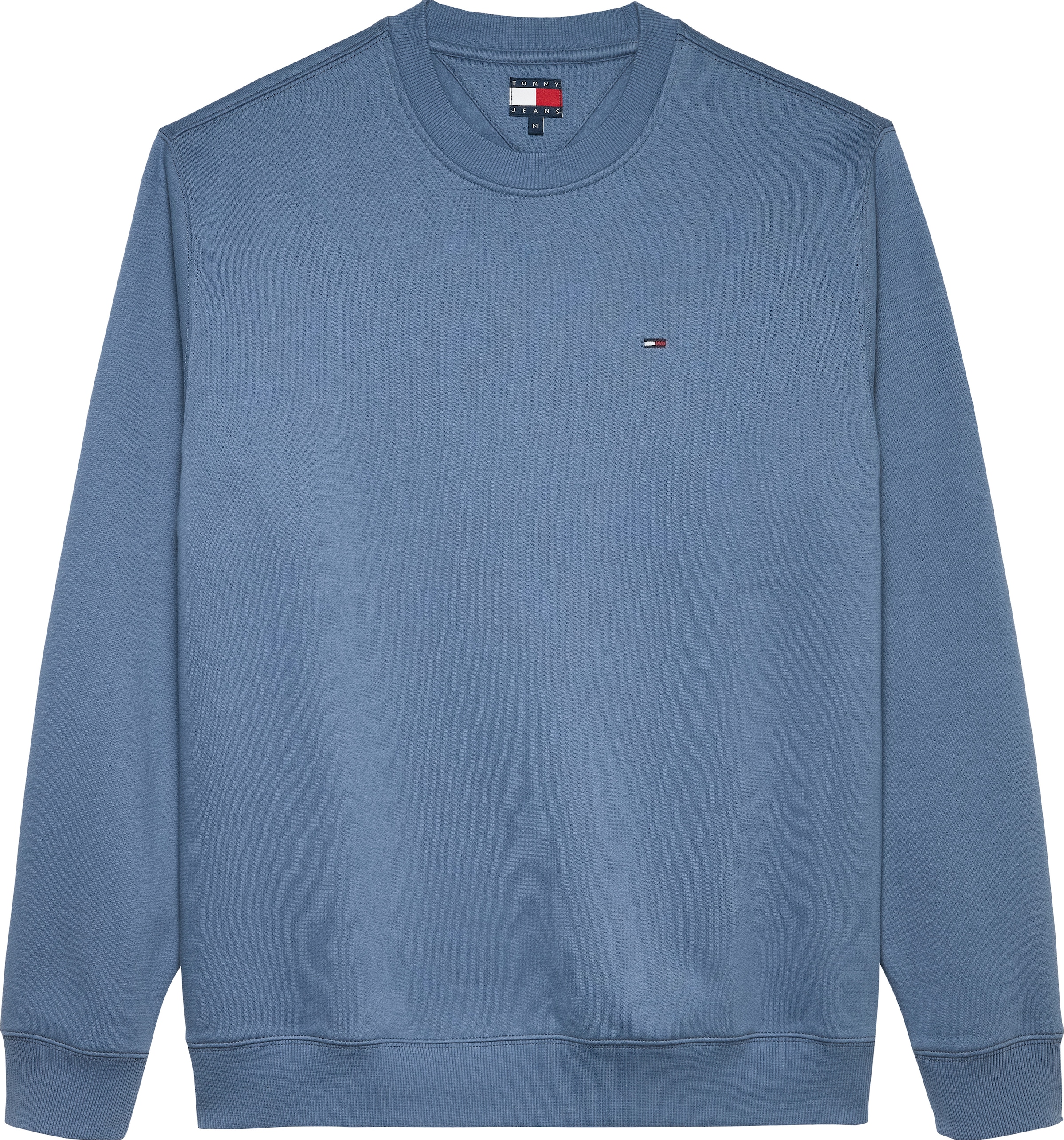 Tommy Jeans Sweatshirt »TJM REG S FLAG CREW«, Mit besticktem Markenlogo auf Brusthöhe