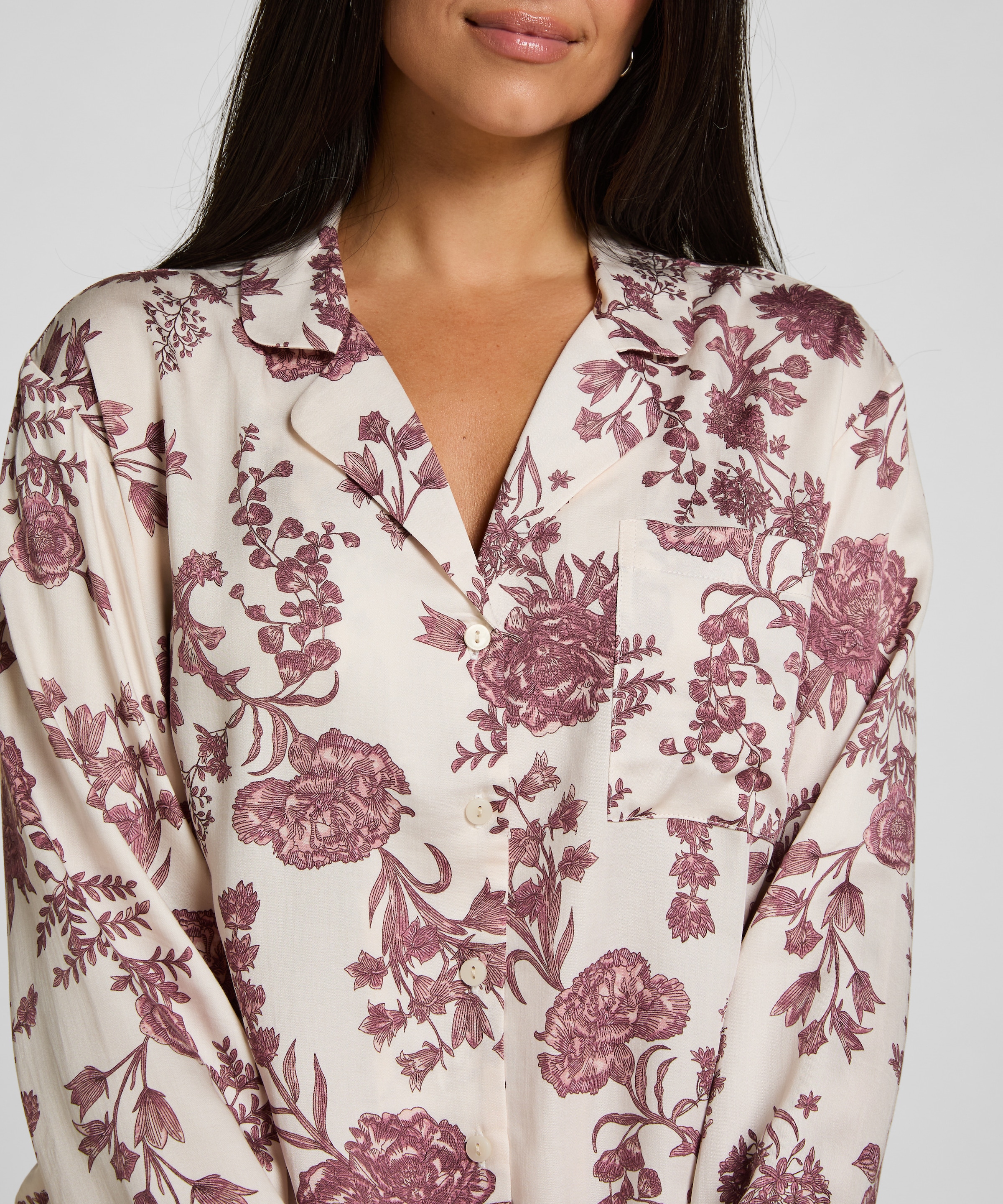 Hunkemöller Pyjama »Jacket Woven Print«