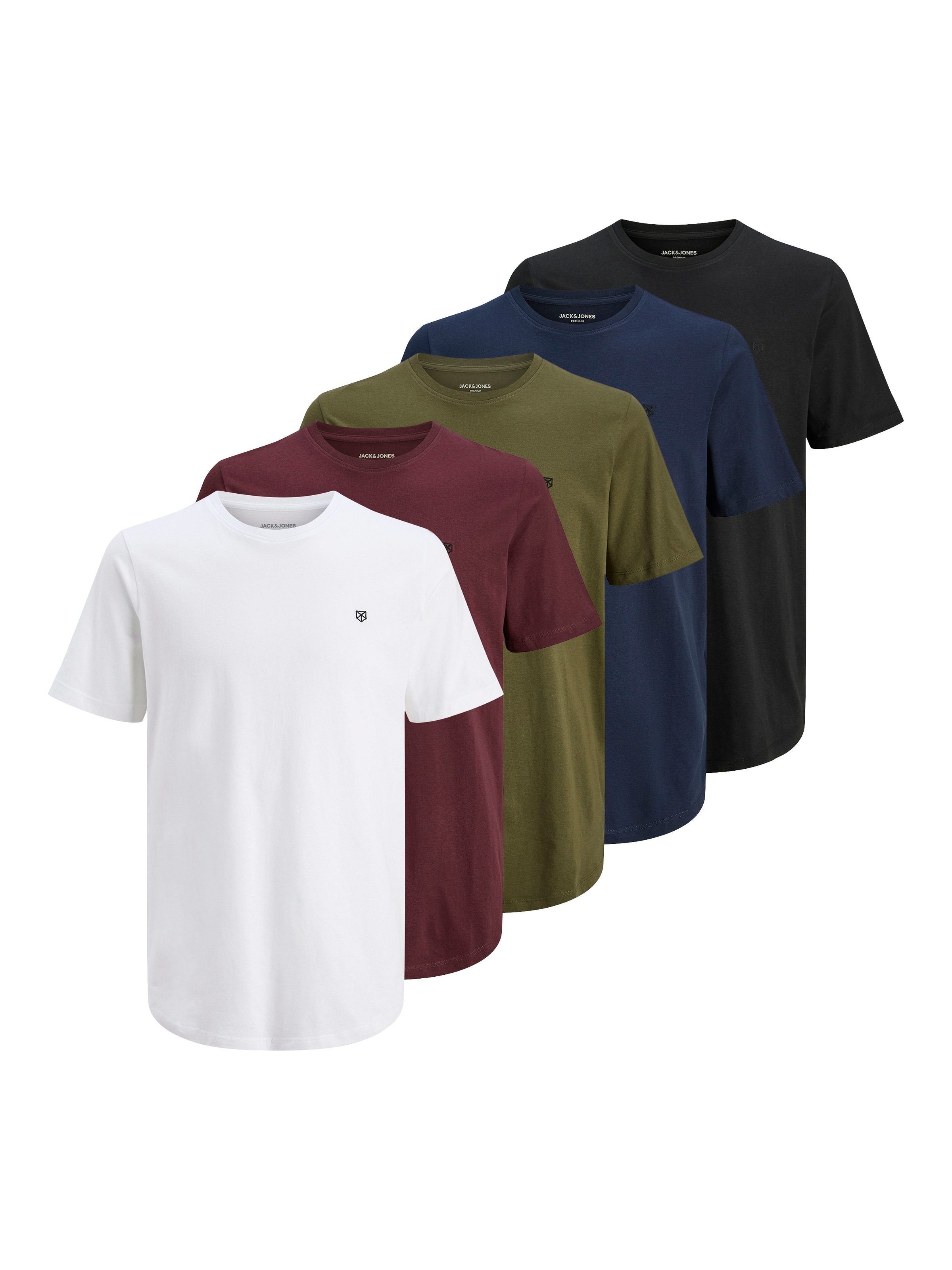 Jack & Jones Rundhalsshirt "JPRBLABRODY im 5er-Pack, mit Logodruck, Rundhal günstig online kaufen