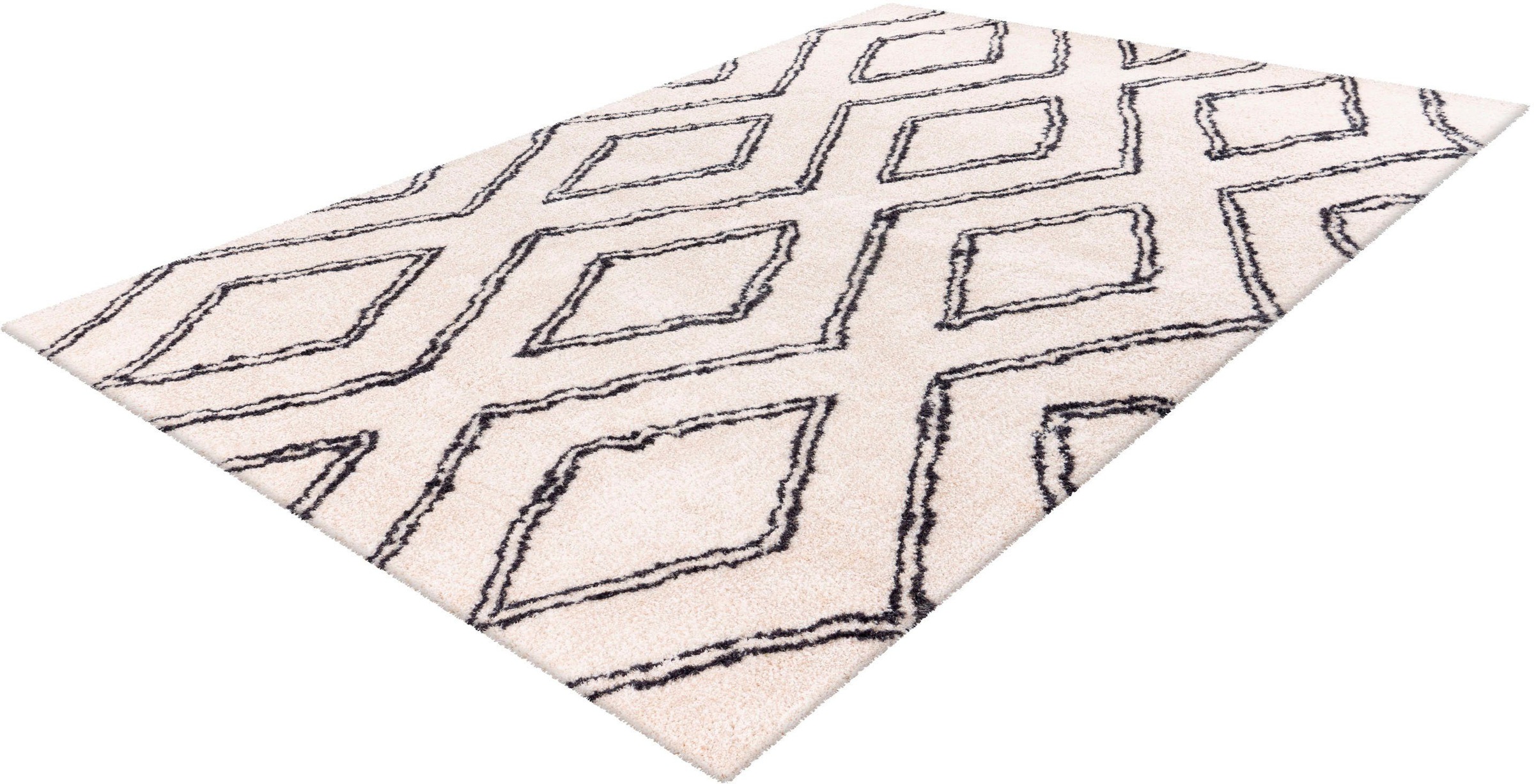 calo-deluxe Hochflor-Teppich »Elvar-2000«, rechteckig, 27 mm Höhe, besonders weich durch Microfaser, Wohnzimmer