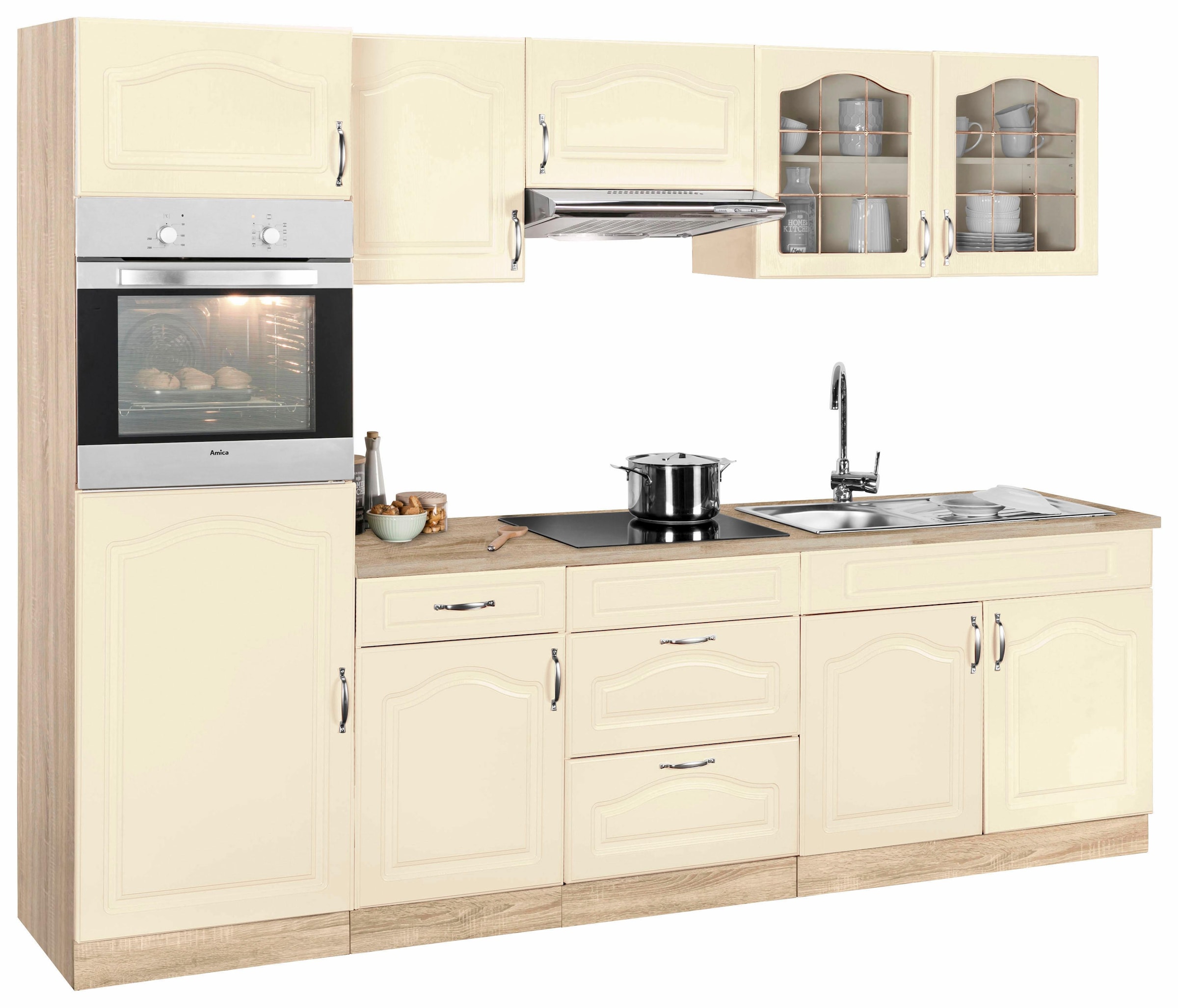 wiho Küchen "Linz" ohne E-Geräte, Breite 270 cm günstig online kaufen