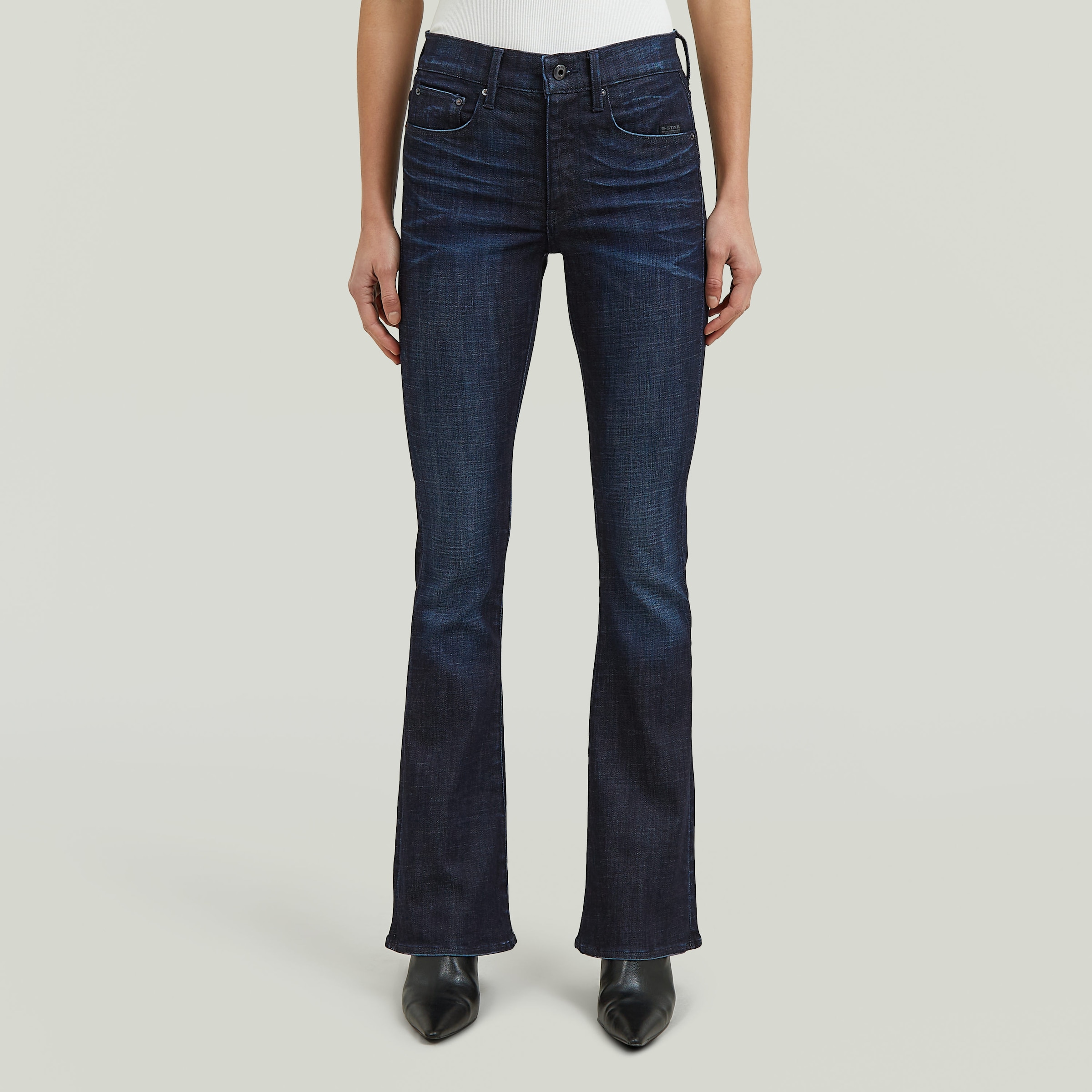 G-STAR Bootcut-Jeans "3301 Flare Wmn" aus Stretch-Denim