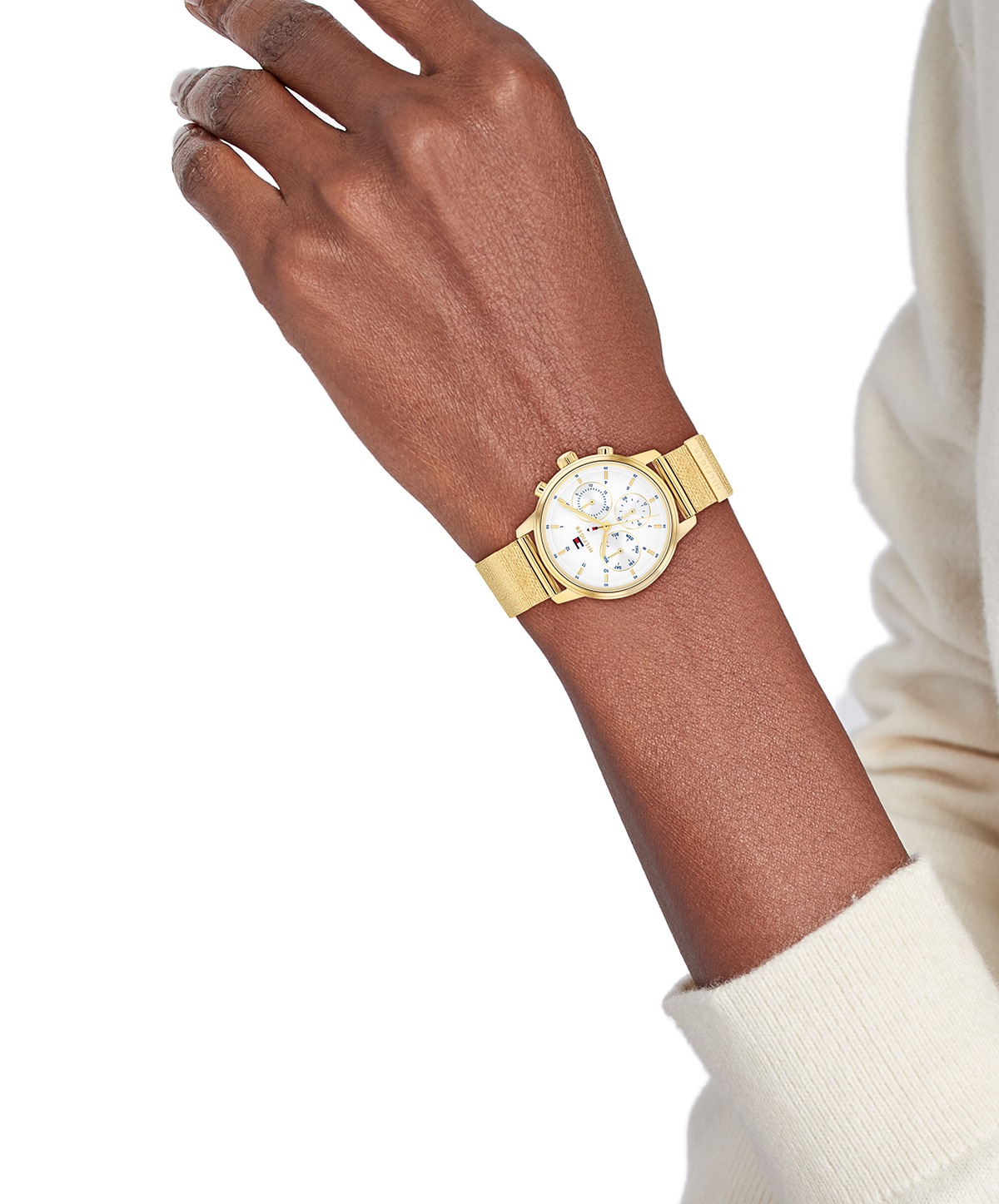 Tommy Hilfiger Blake Uhr Gold Weiß 34mm 4