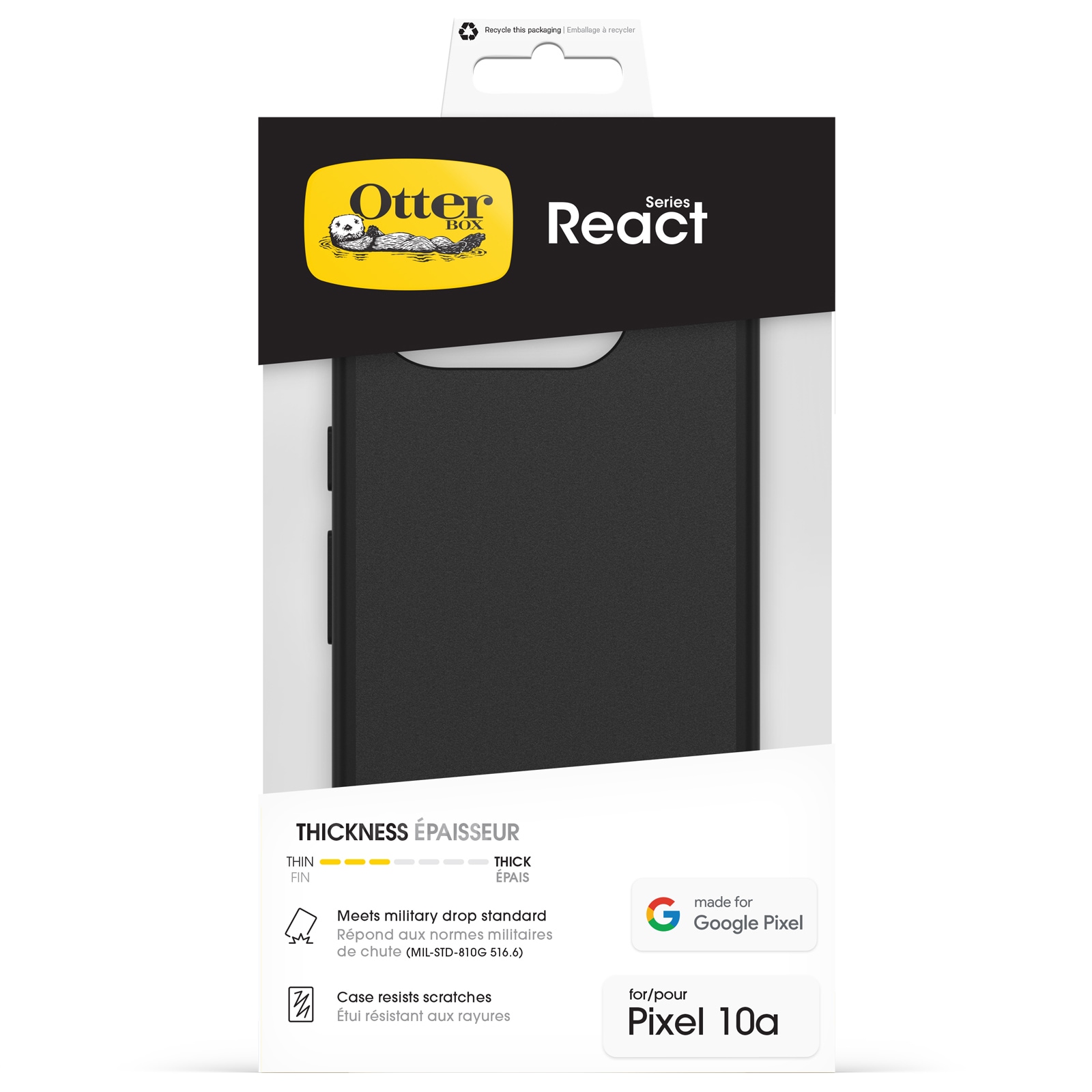Otterbox Handyhülle »React Series Google Pixel 10a« Smartphones Backcover, Schutzhülle, Handyschutzhülle, Case, Schutzcase, stoßfest