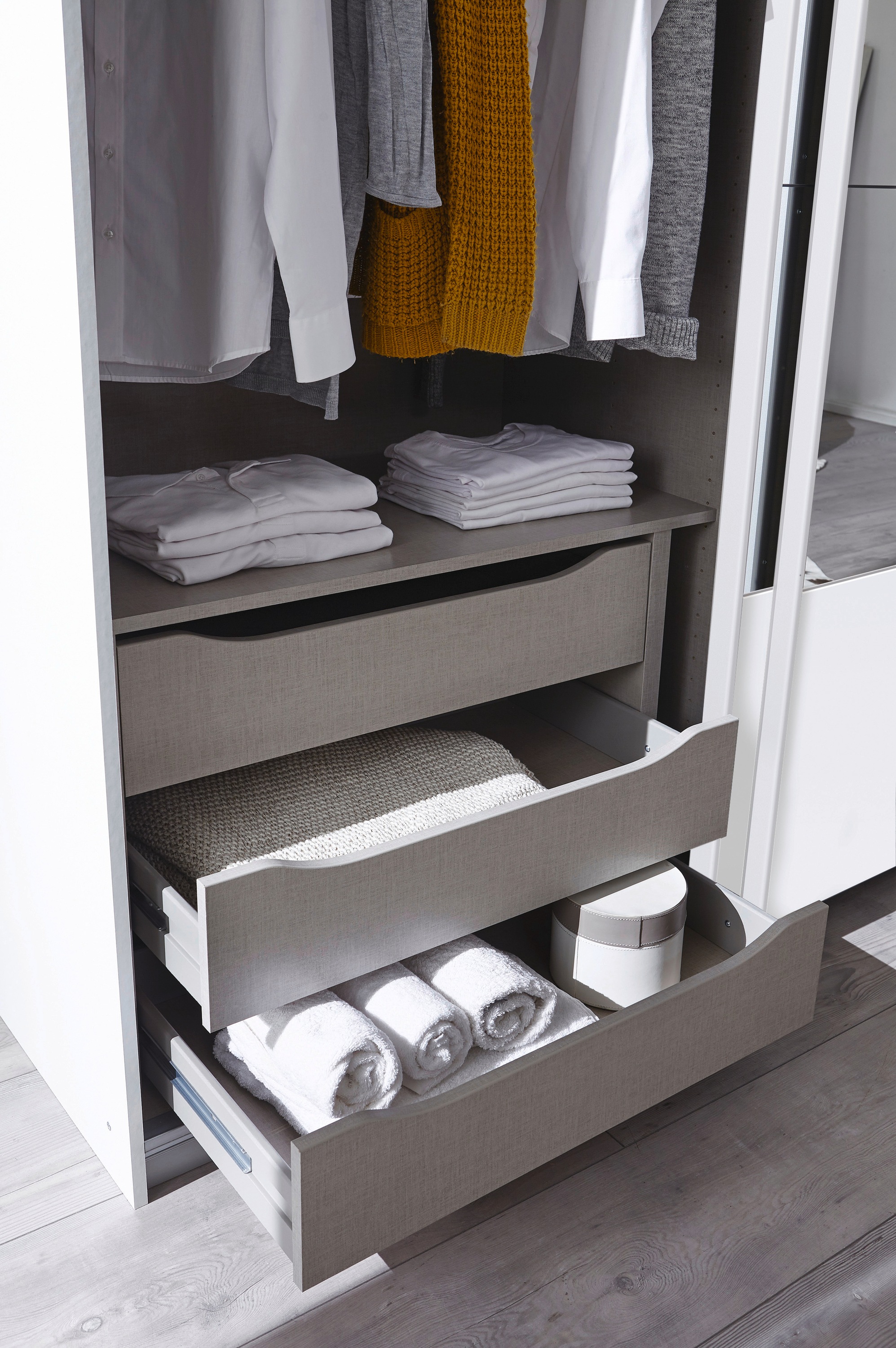 rauch "Zubehör für Rauch-Schwebetürenschränke ORANGE" mit 3 Schubladen und günstig online kaufen