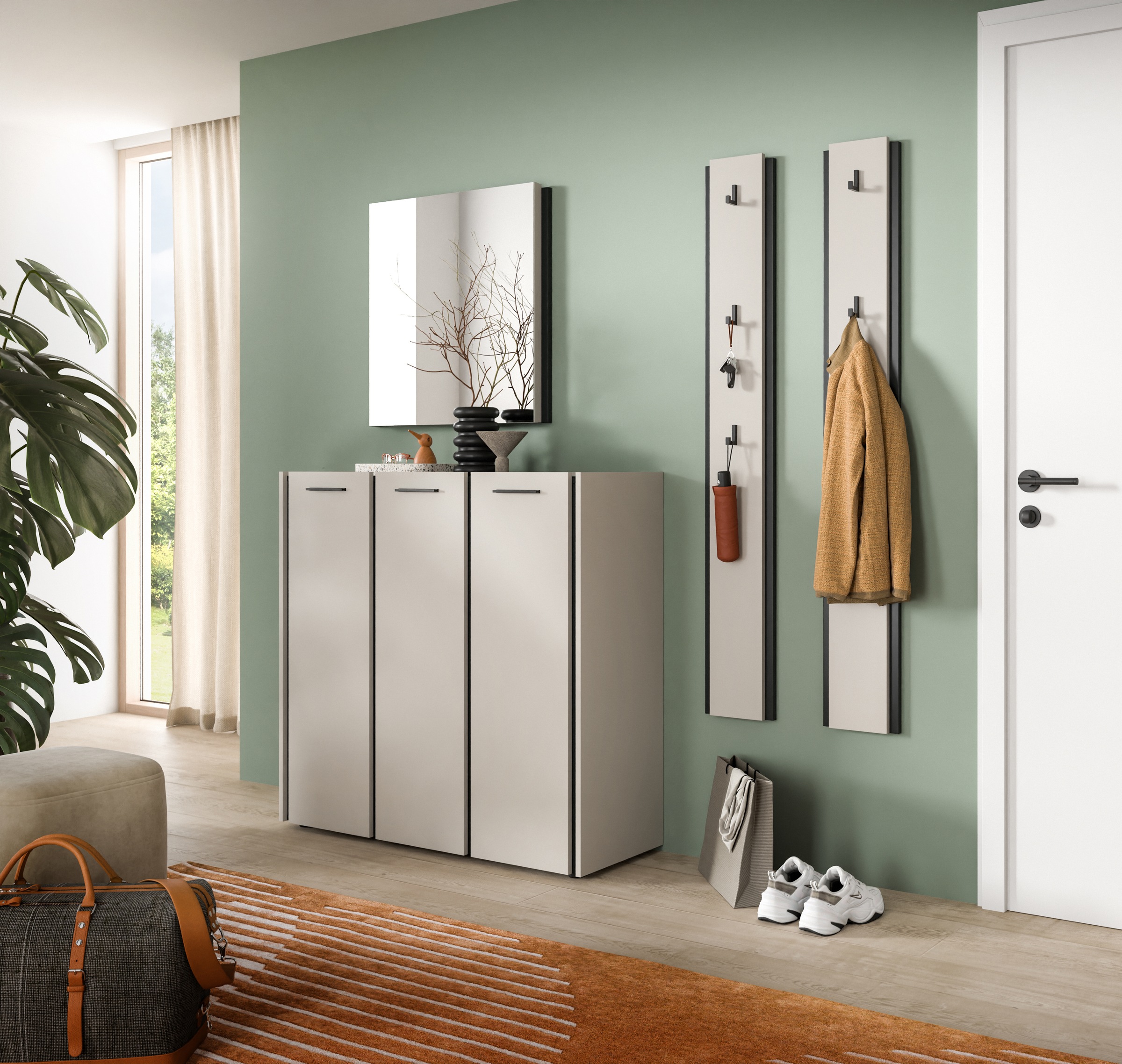 Home affaire Garderoben-Set "RAK, 4-teilige Garderoben-Kombination, Breite günstig online kaufen
